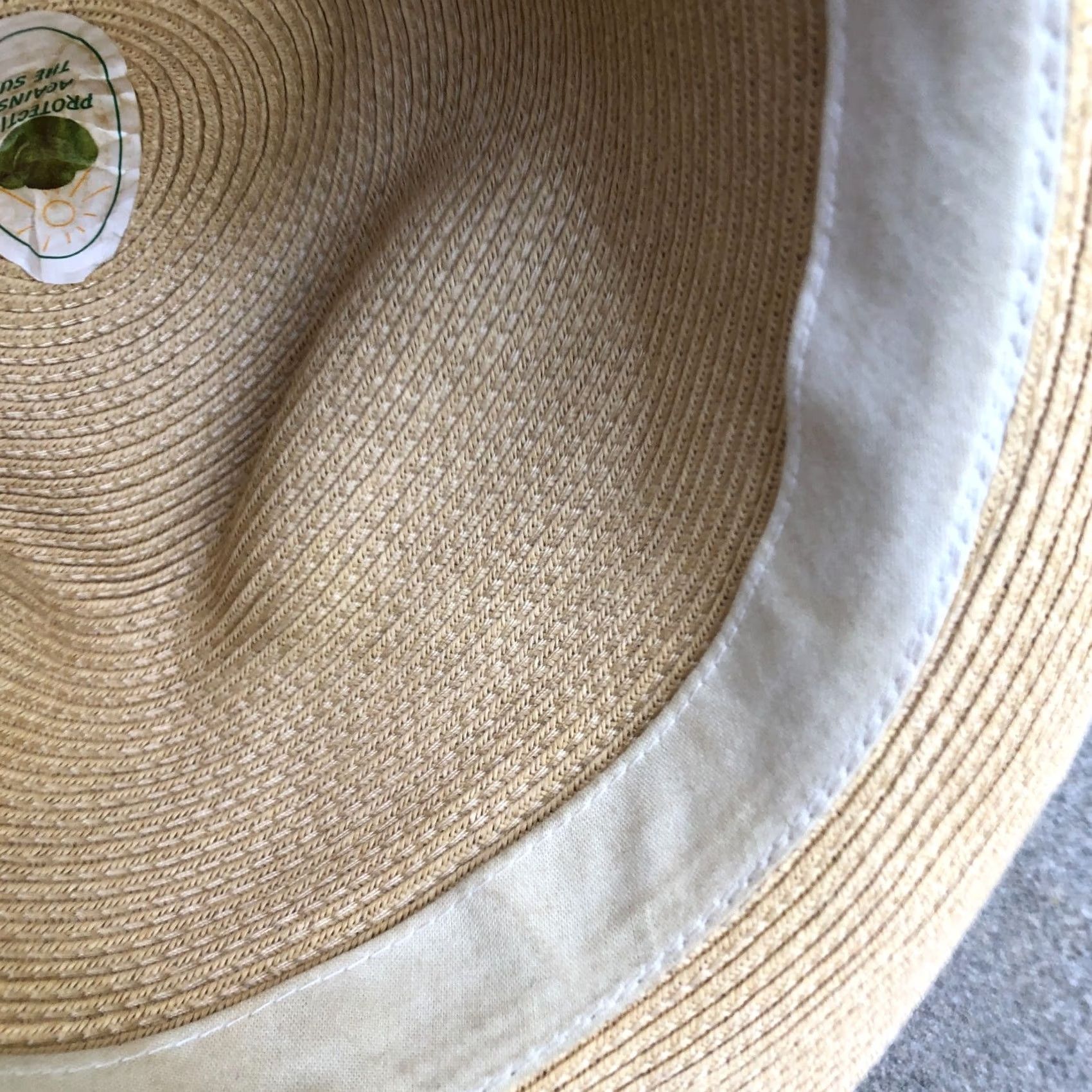 Vintage VINTAGE Turtle K Paper Fedora Hat Women's XL Beige Sun Protection Cap Size ONE SIZE - 4 Thumbnail