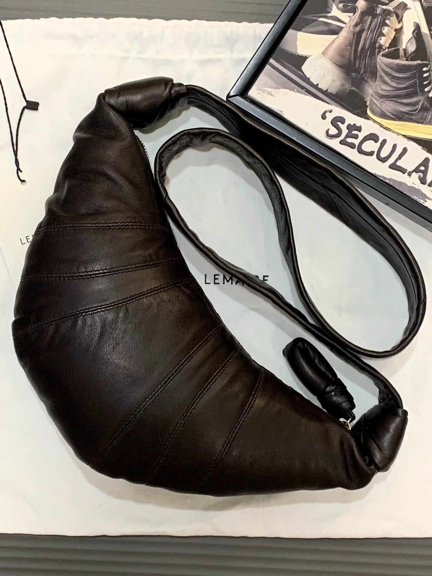 Lemaire Lemaire Small Sheepskin Croissant Bag Size ONE SIZE - 1 Thumbnail