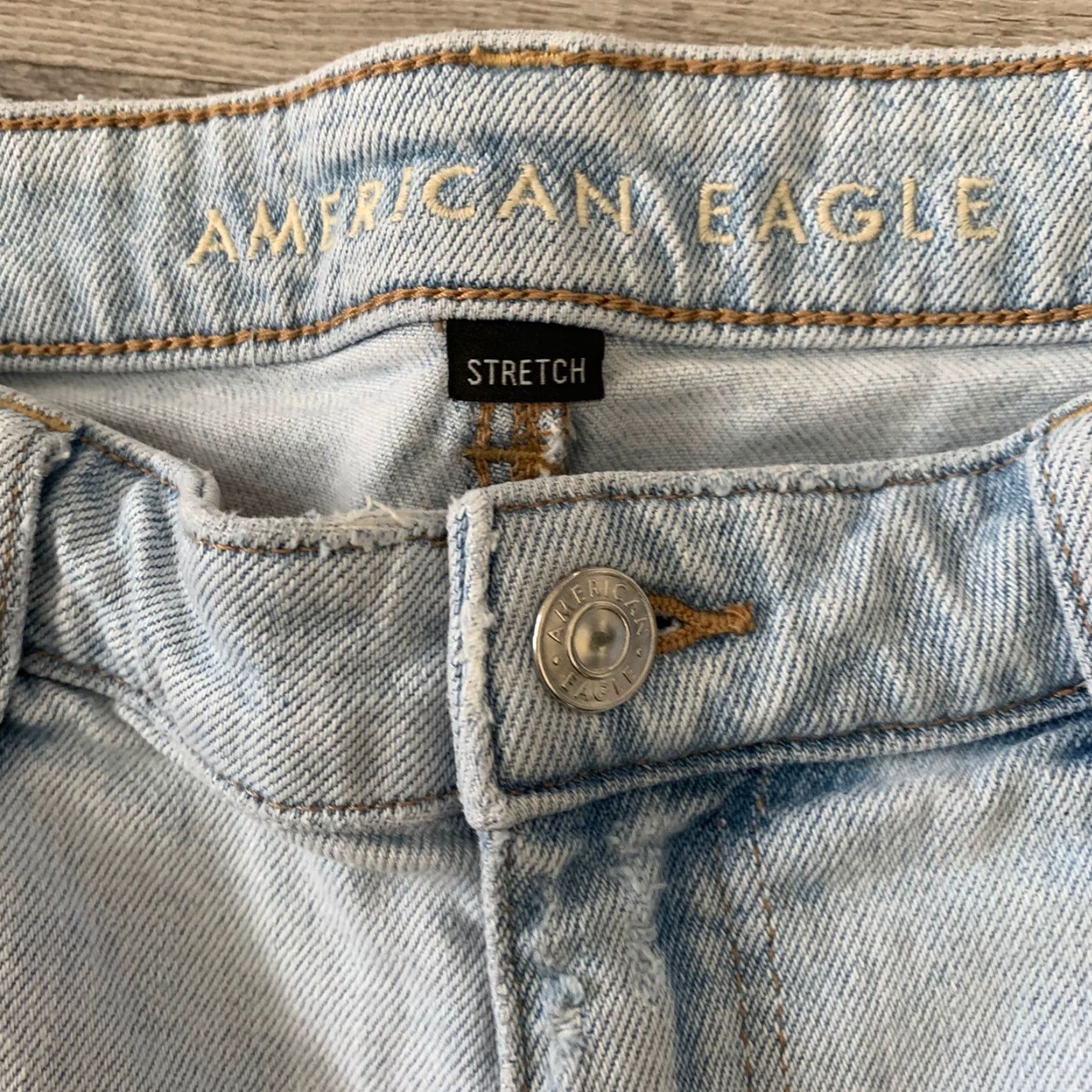 American Eagle Outfitters American Eagle Outfitters Shorts Womens 31 Distressed MOM SHORT Cut Off High Rise Cotton Blue 31W Regular Ladies Boys Girls Size 24" / US 00 / IT 34 - 2 Thumbnail