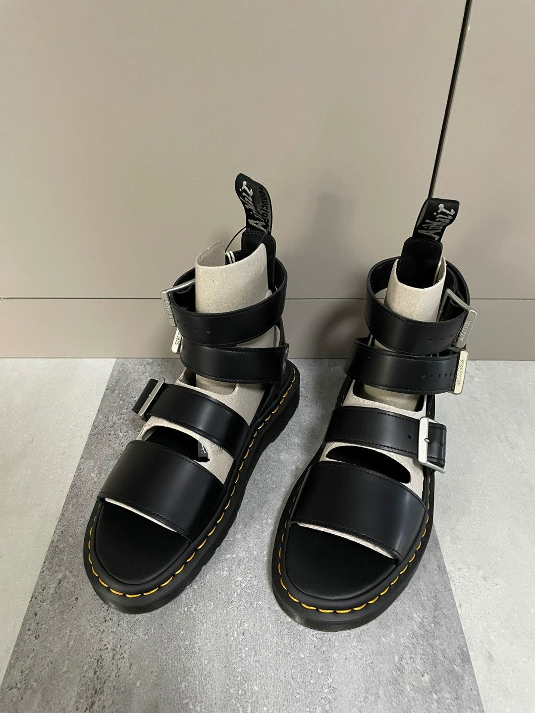 Rick Owens Rick Owens Dr. Martens Sandals (Size 44) Size US 10.5 / EU 43-44 - 3 Thumbnail