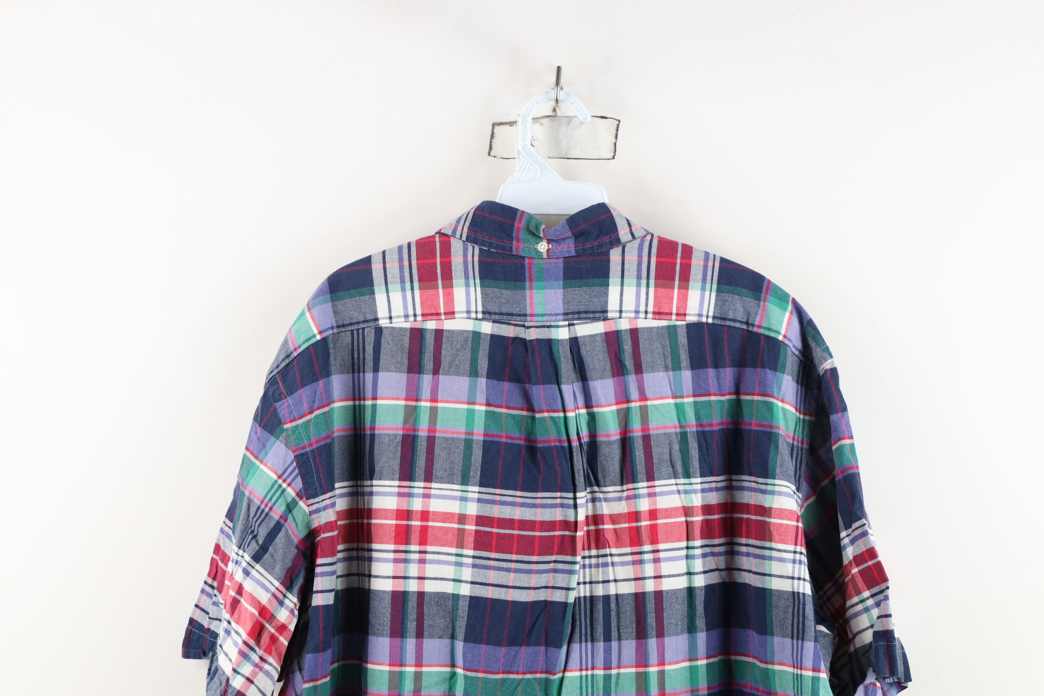 Ralph Lauren Vintage 90s Ralph Lauren Madras Plaid Button Down Shirt Size US XL / EU 56 / 4 - 11 Thumbnail