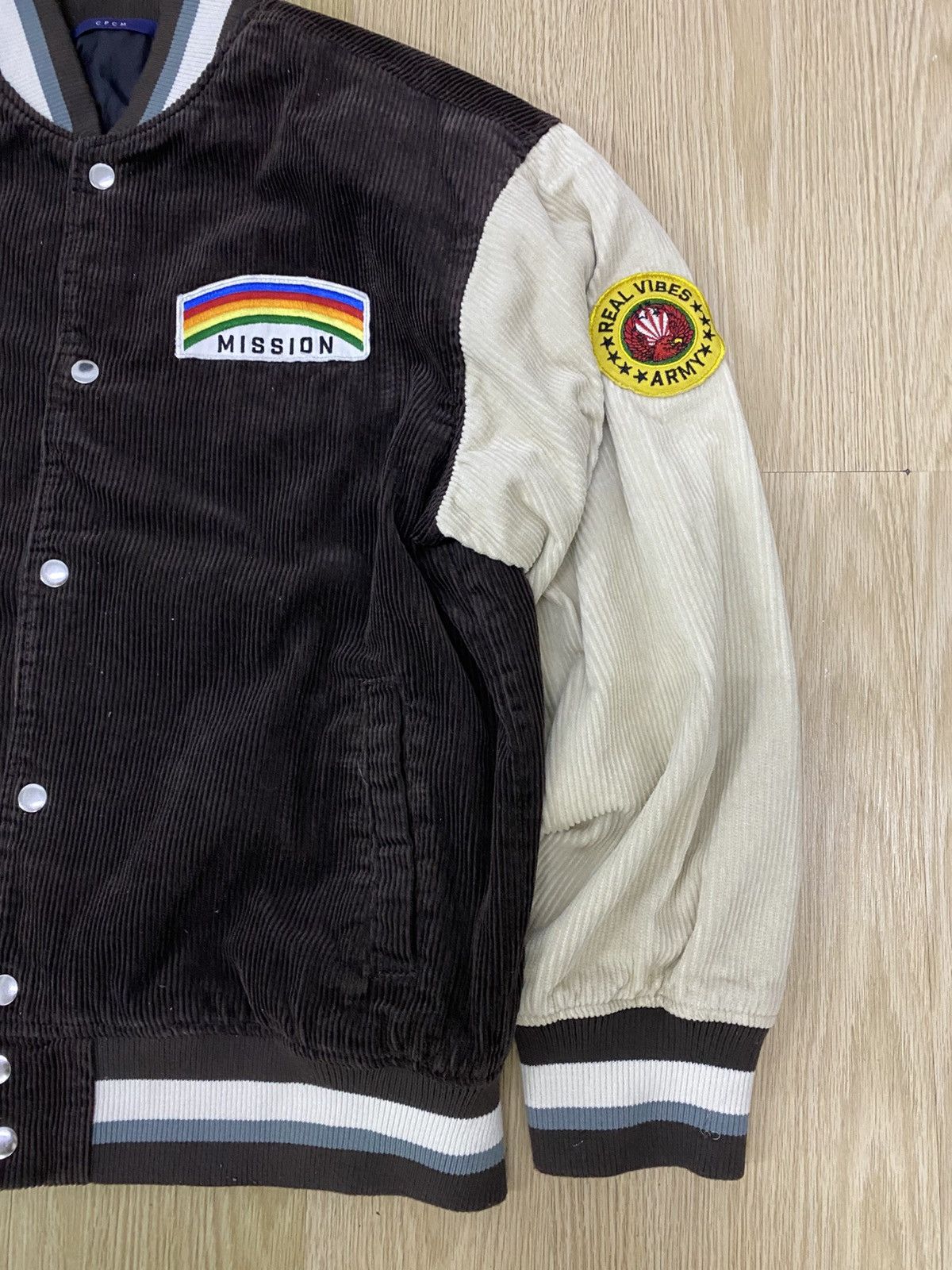 Japanese Brand CPCM real vibes army corduroy Varsity jacket Size US L / EU 52-54 / 3 - 2 Thumbnail
