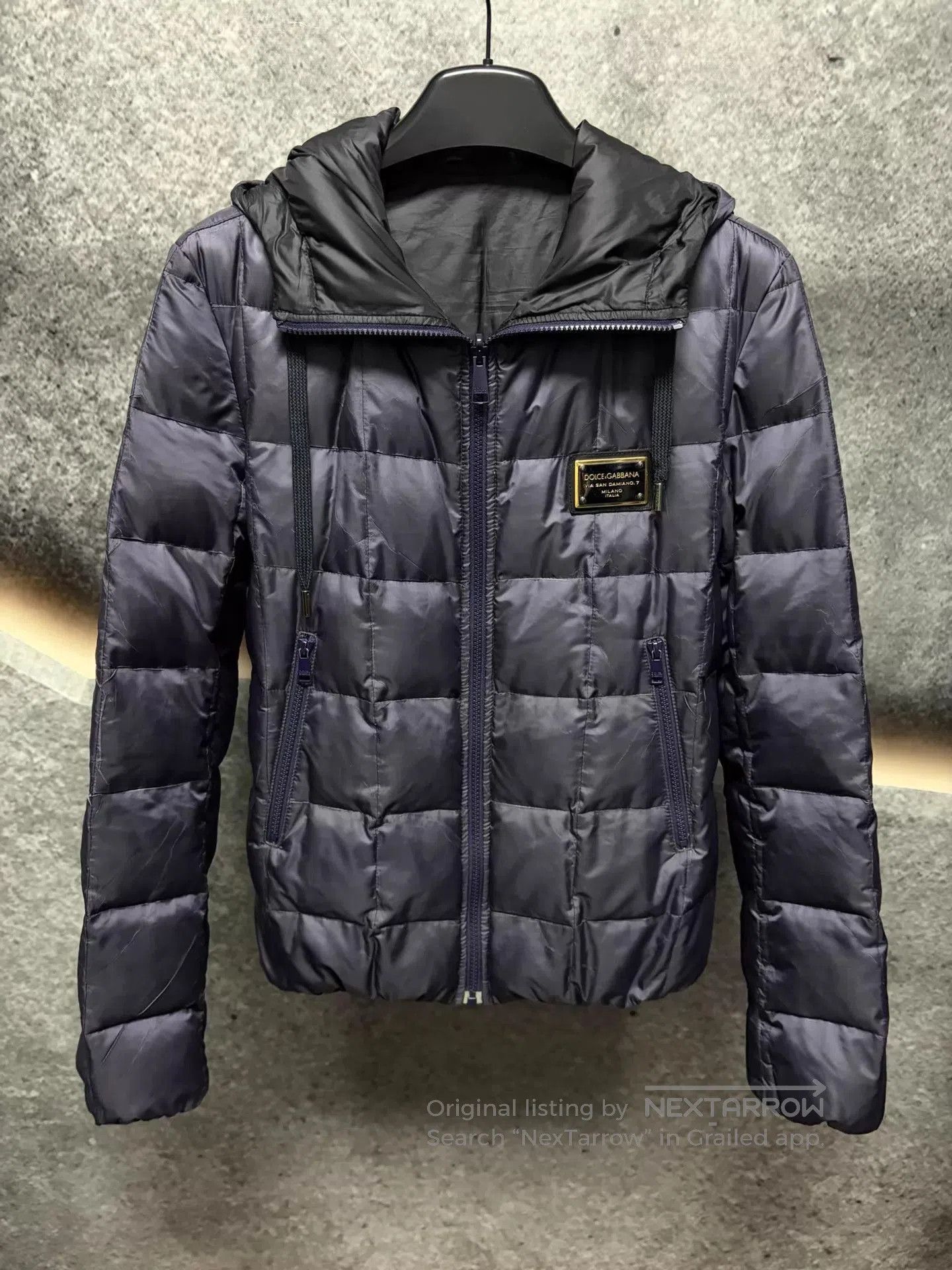 Dolce & Gabbana Black Quilted Hooded Puffer Jacket Size S. Size US S / EU 44-46 / 1 - 1 Thumbnail