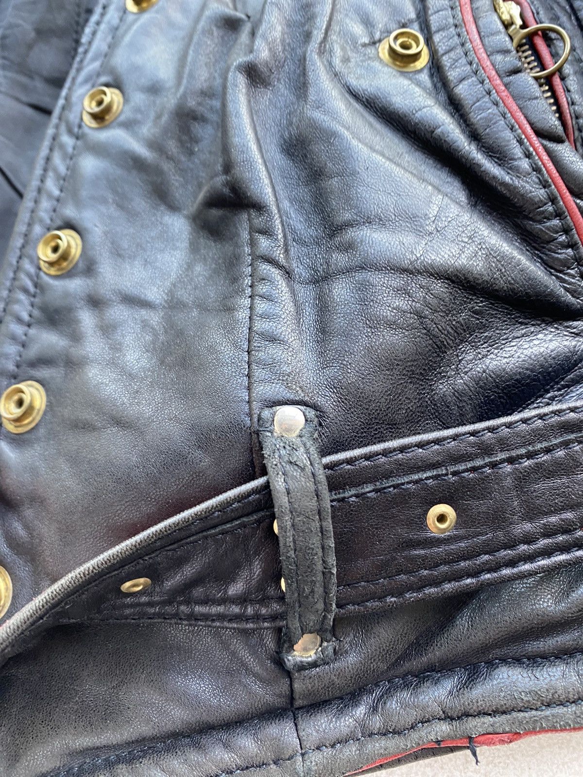 Other 🔗GOTHIC PUNK OPIUM ZIPPER BONDAGE LEATHER JACKET OWENS ISSEY Size US M / EU 48-50 / 2 - 10 Thumbnail