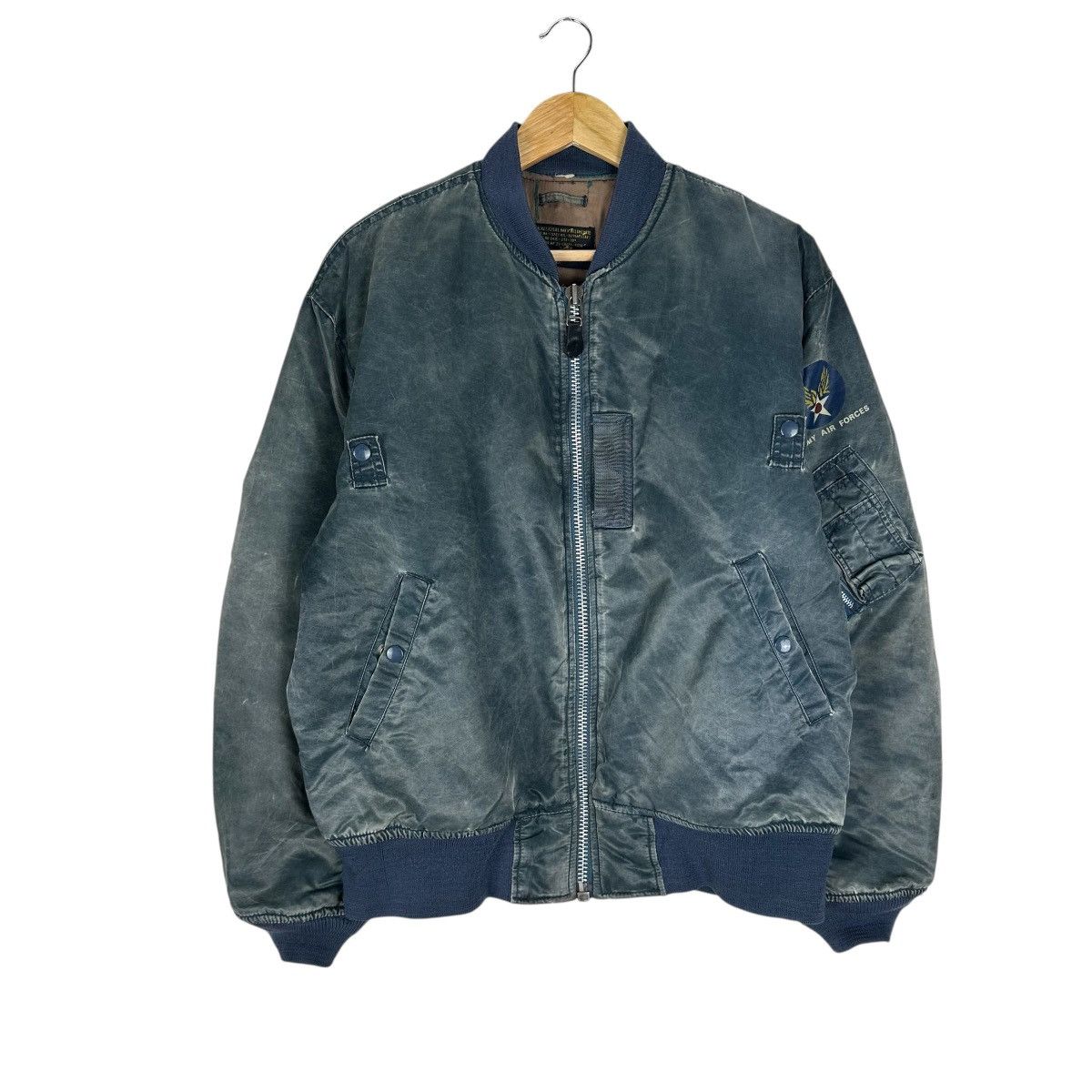 Vintage HST MA1 AIR FORCE BOMBER JACKET Size US XL / EU 56 / 4 - 1 Thumbnail
