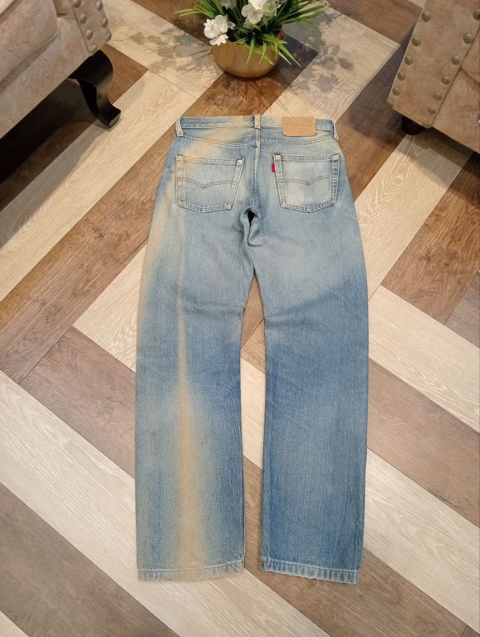 Levi's Vintage Clothing VINTAGE LEVI'S 501 TOP BUTTON #524 SELVEDGE BLUE DENIM PANTS Size US 29 - 9 Thumbnail