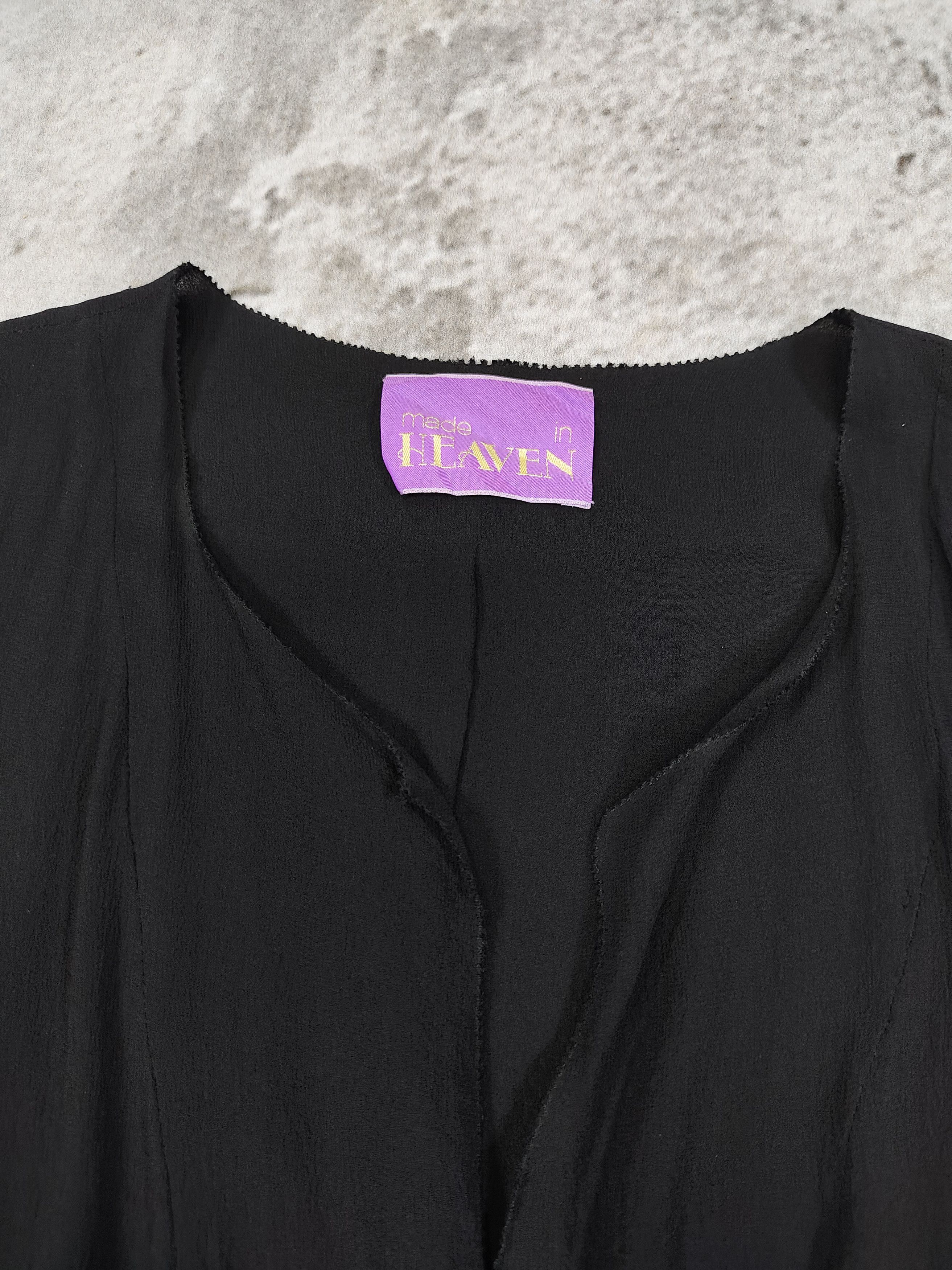 Japanese Brand Made in Heaven- Gothic Silk Deep V Ruffle Hem Vest Size M / US 6-8 / IT 42-44 - 8 Thumbnail