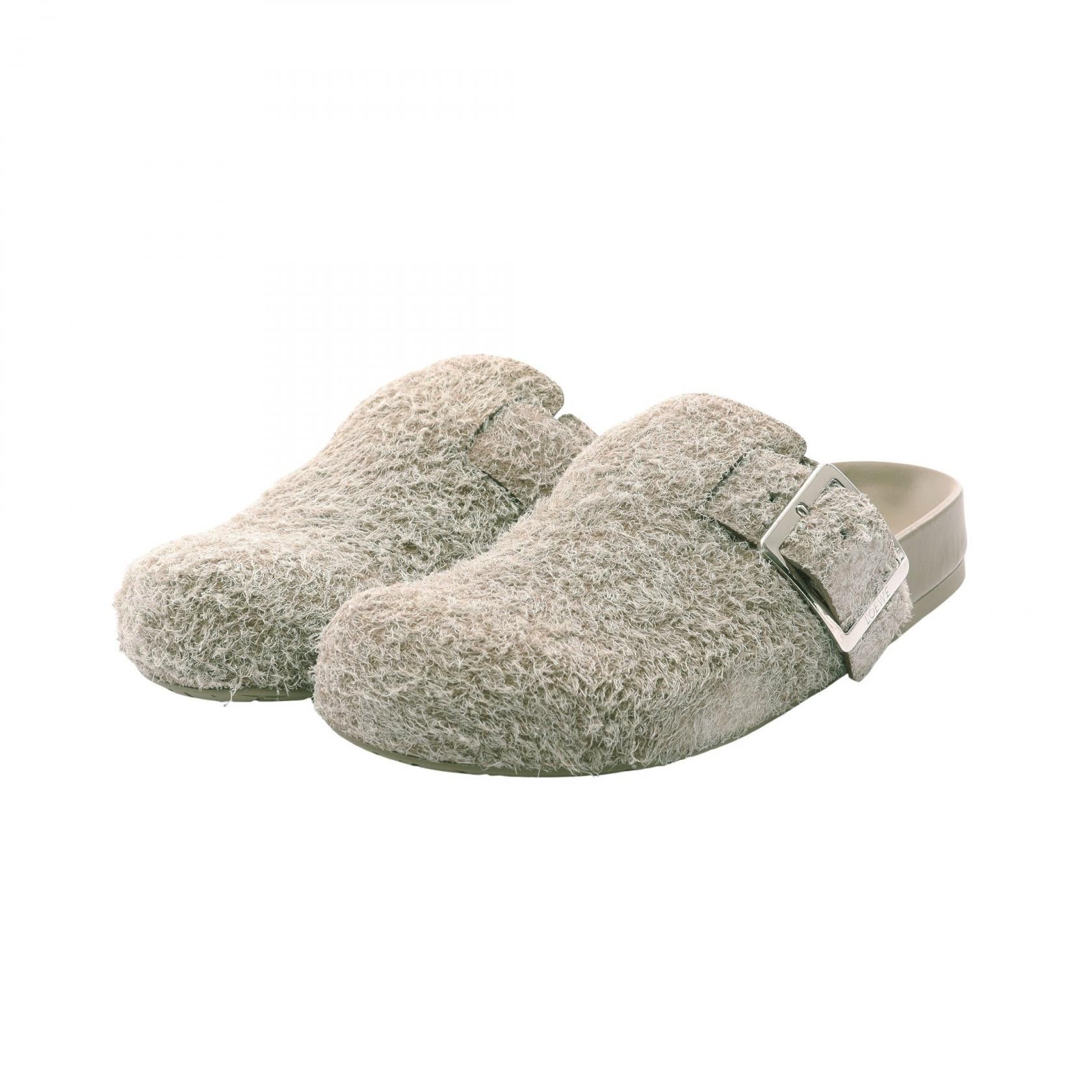 Loewe Loewe Loewe Ease Buckle Brushed Suede Mule Suede Shoes LLSS379X06416040 DUTY FREE for USA Size ONE SIZE - 1 Thumbnail