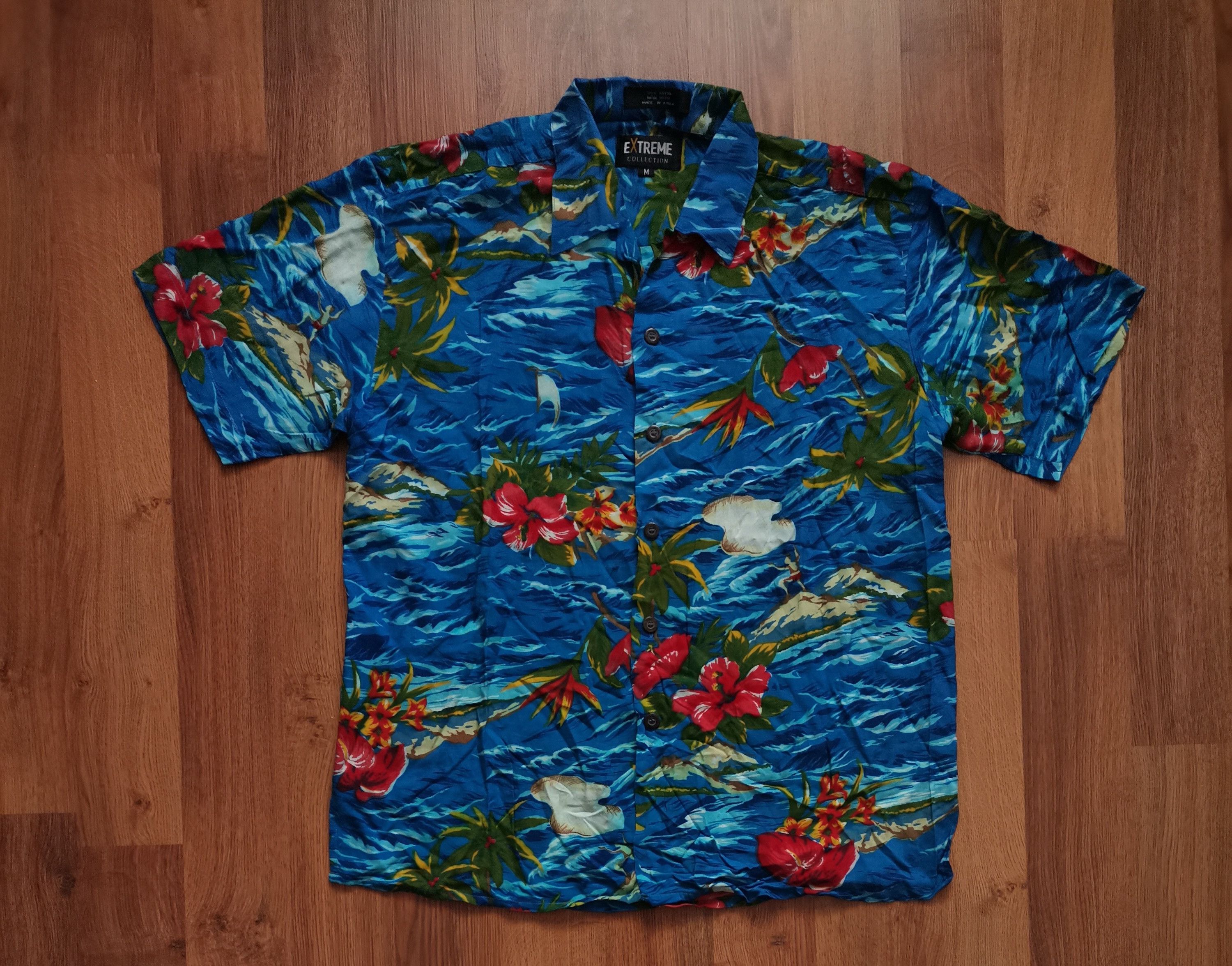 Vintage Vintage Extreme Hawaiian Oversized Shirt Size US M / EU 48-50 / 2 - 1 Thumbnail