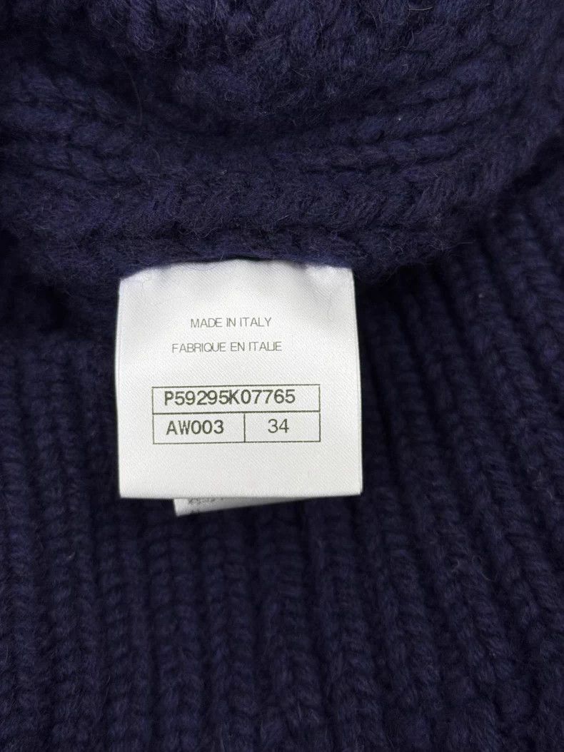 Chanel Chanel Hamburg series blue knitted medium and long sweater Size XXS / US 00 / IT 34 - 5 Thumbnail