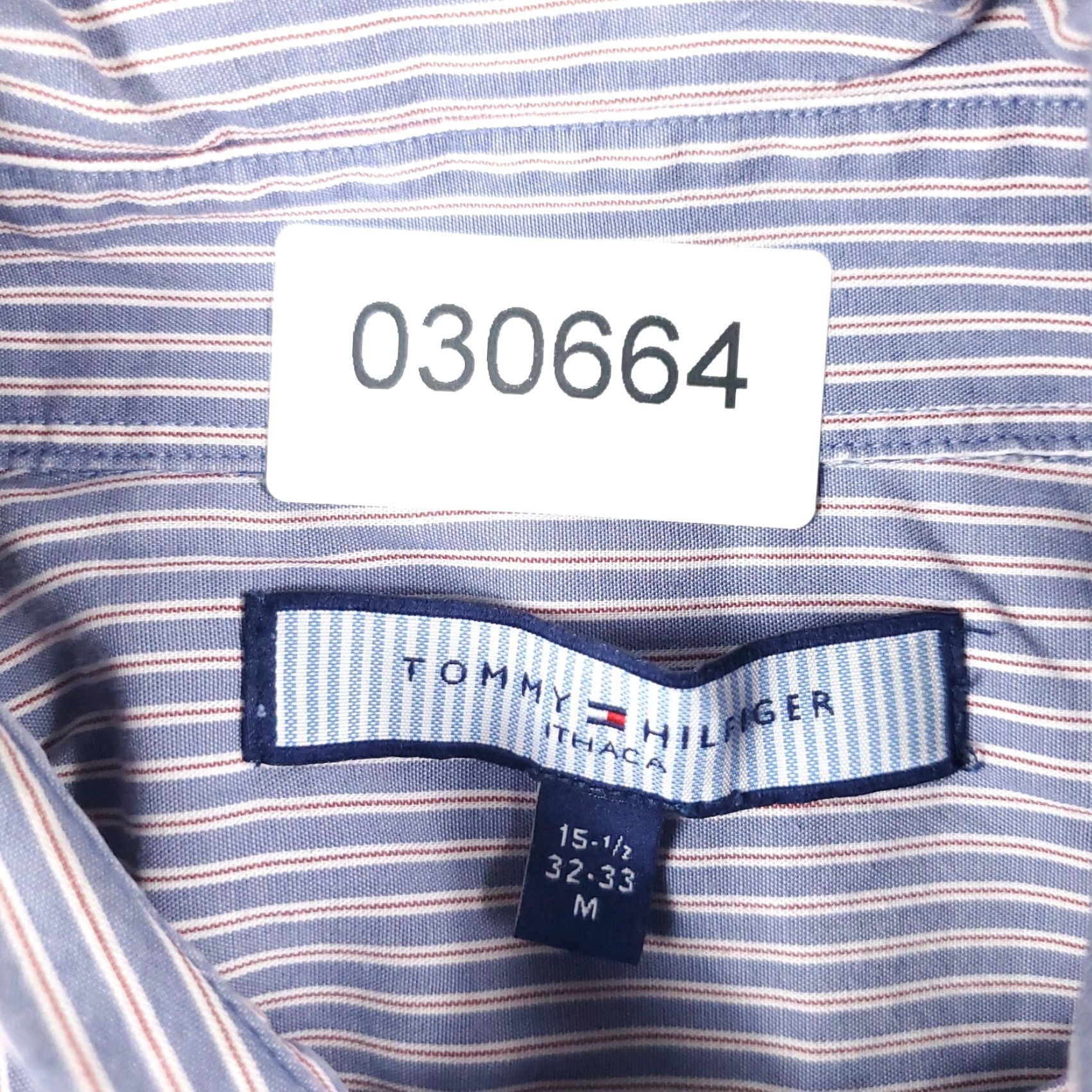 Tommy Hilfiger Tommy Hilfiger Button-Up Shirt Mens Medium Blue Red Striped Long Sleeve Casual Size US M / EU 48-50 / 2 - 6 Thumbnail