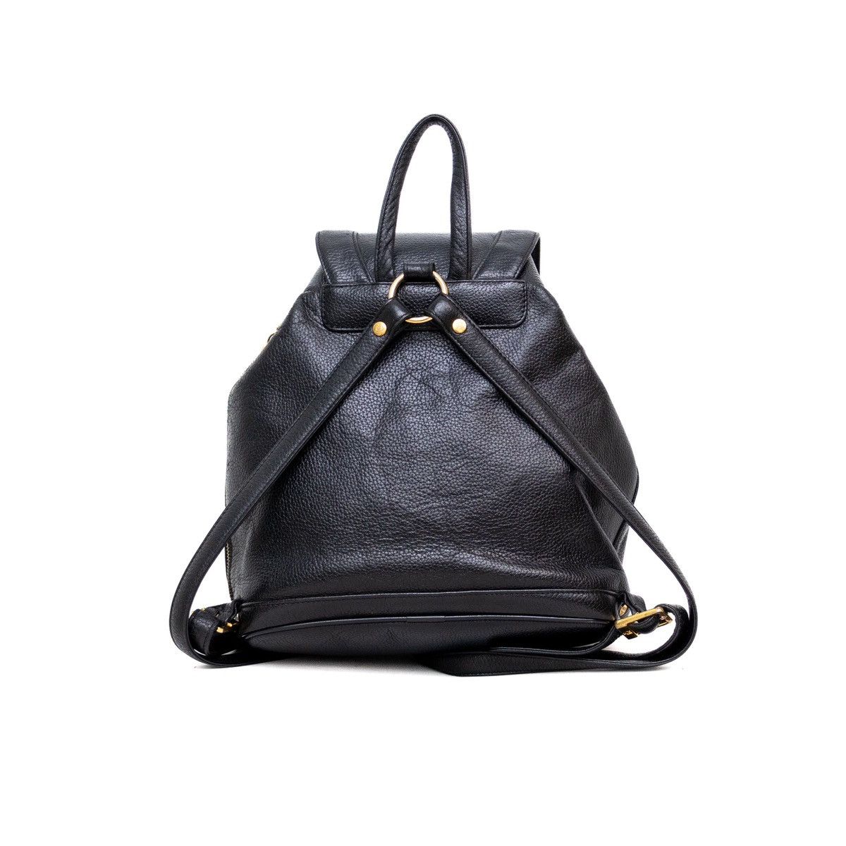 MCM × Vintage Vintage Authentic MCM Black Leather Backpack Germany Medium Size ONE SIZE - 2 Thumbnail