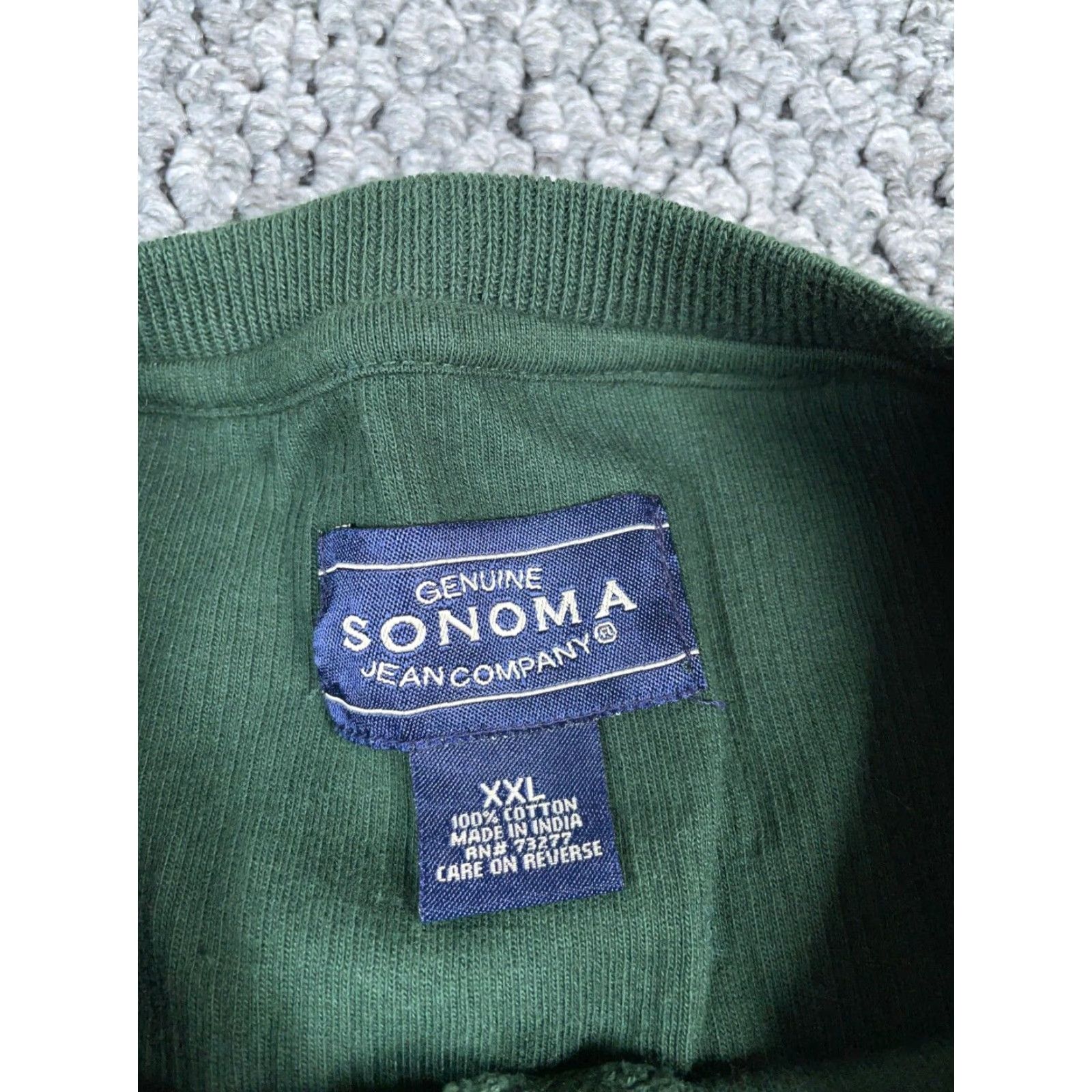 Vintage Vintage Sonoma Men's 2XL Green Cotton Knit Pullover Sweater 90s Tennis Preppy Heavyweight Size US XXL / EU 58 / 5 - 3 Thumbnail
