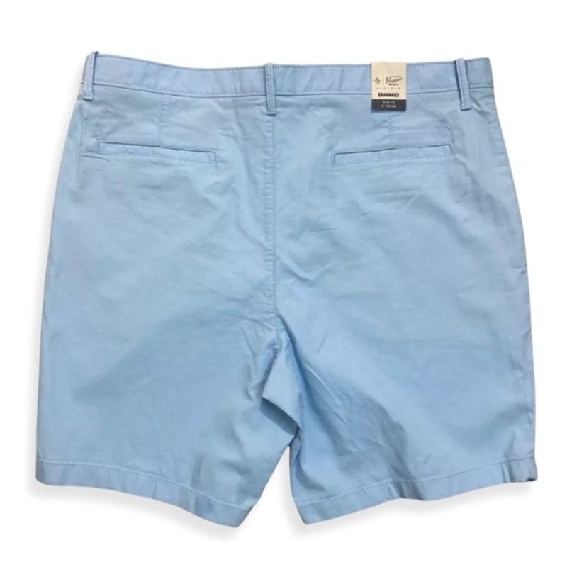 Original Penguin Original Penguin Chino Shorts Solid Light Blue Men's 38 NWT Size US 38 / EU 54 - 5 Thumbnail
