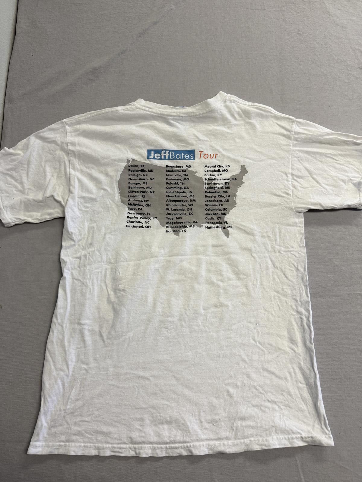 Gildan Country Singer T-shirt Jeff Bates Tour Tee - Large Size US L / EU 52-54 / 3 - 2 Thumbnail