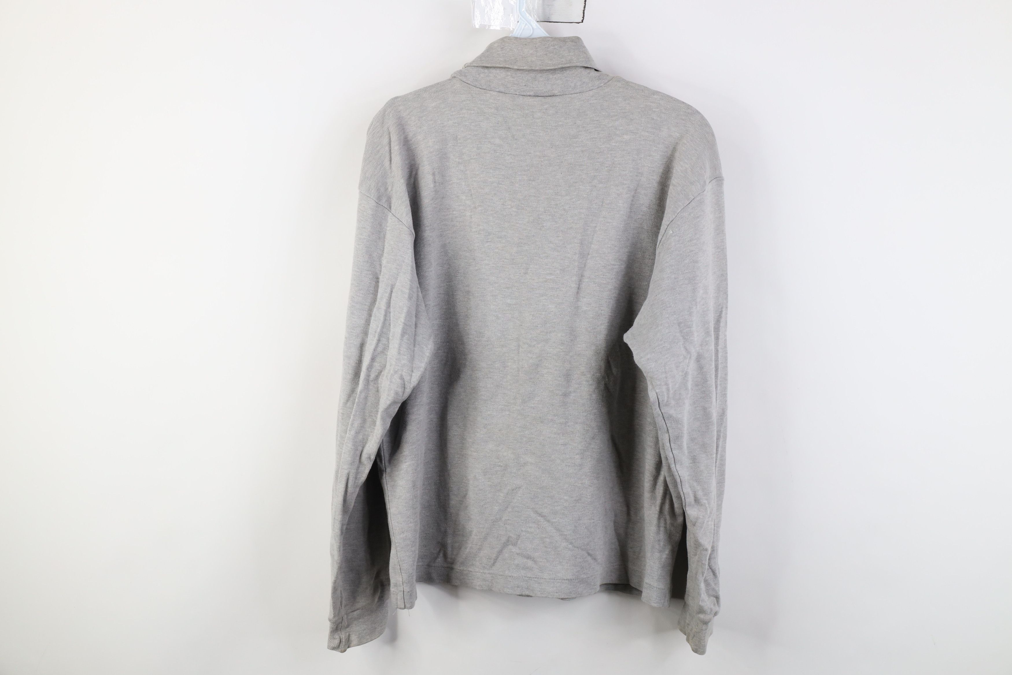 Eddie Bauer Vintage 90s Eddie Bauer Turtleneck T-Shirt Heather Gray Size L / US 10 / IT 46 - 9 Thumbnail