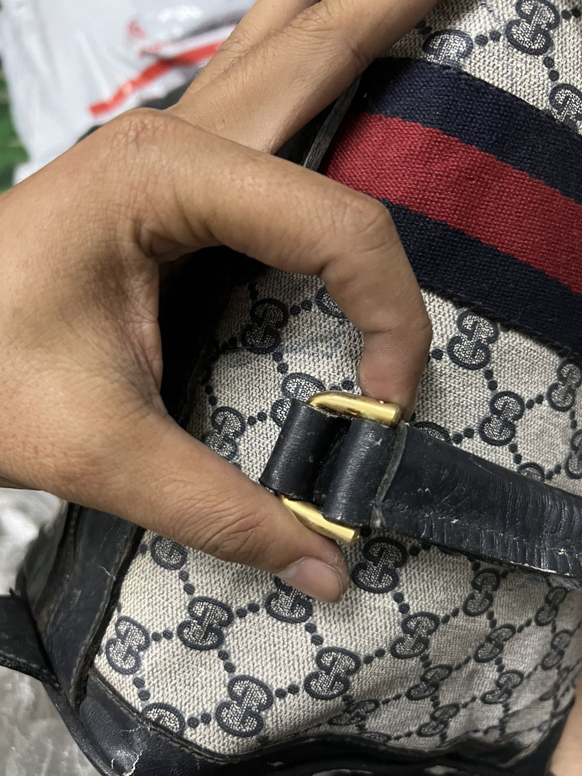 Gucci × Vintage Vintage Gucci Boston Spedy Bag Size ONE SIZE - 11 Thumbnail