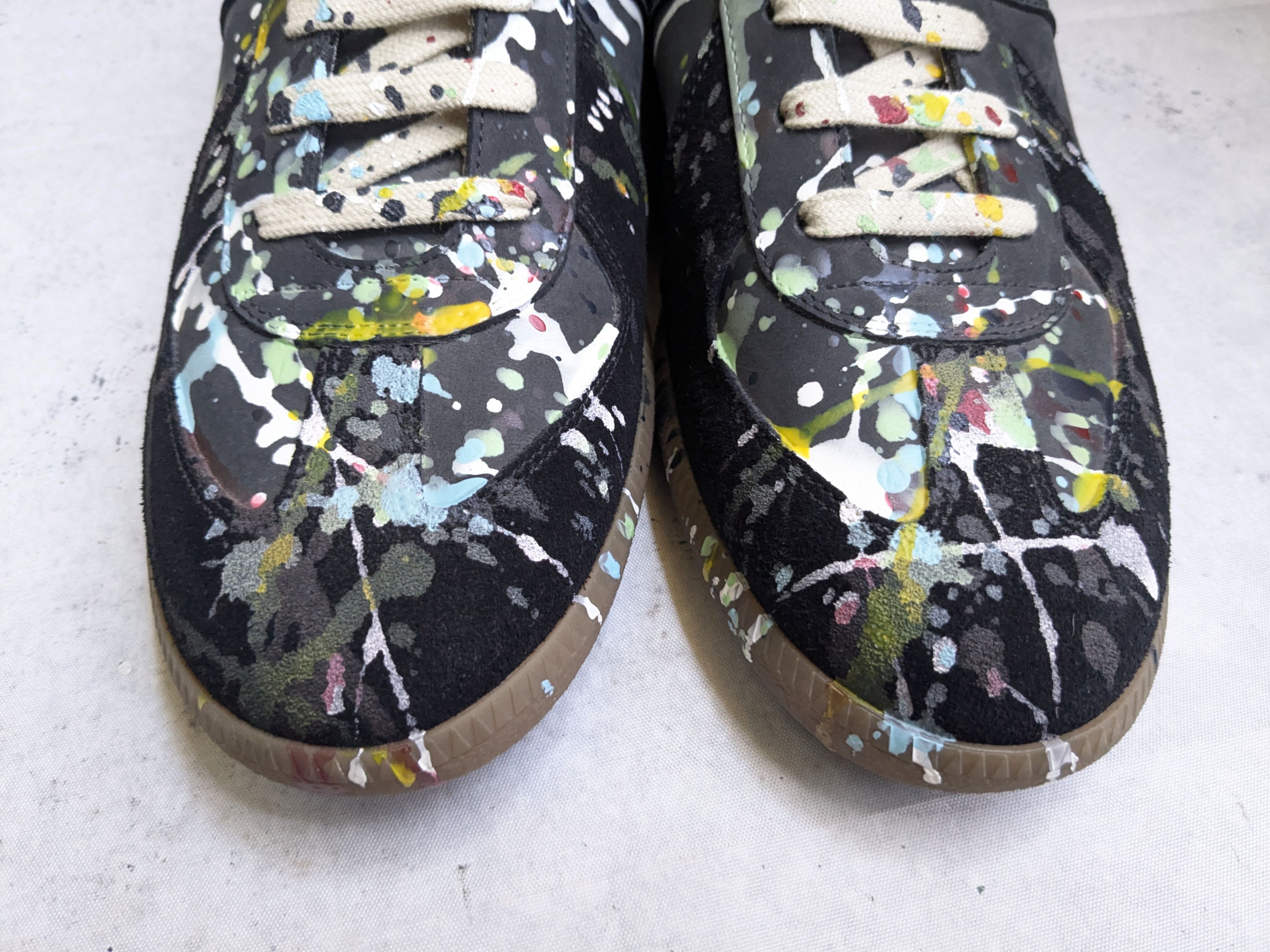 Maison Margiela Maison Margiela Replica GAT Paint Splatter Black 10.5 43.5 Size US 10.5 / EU 43-44 - 3 Thumbnail