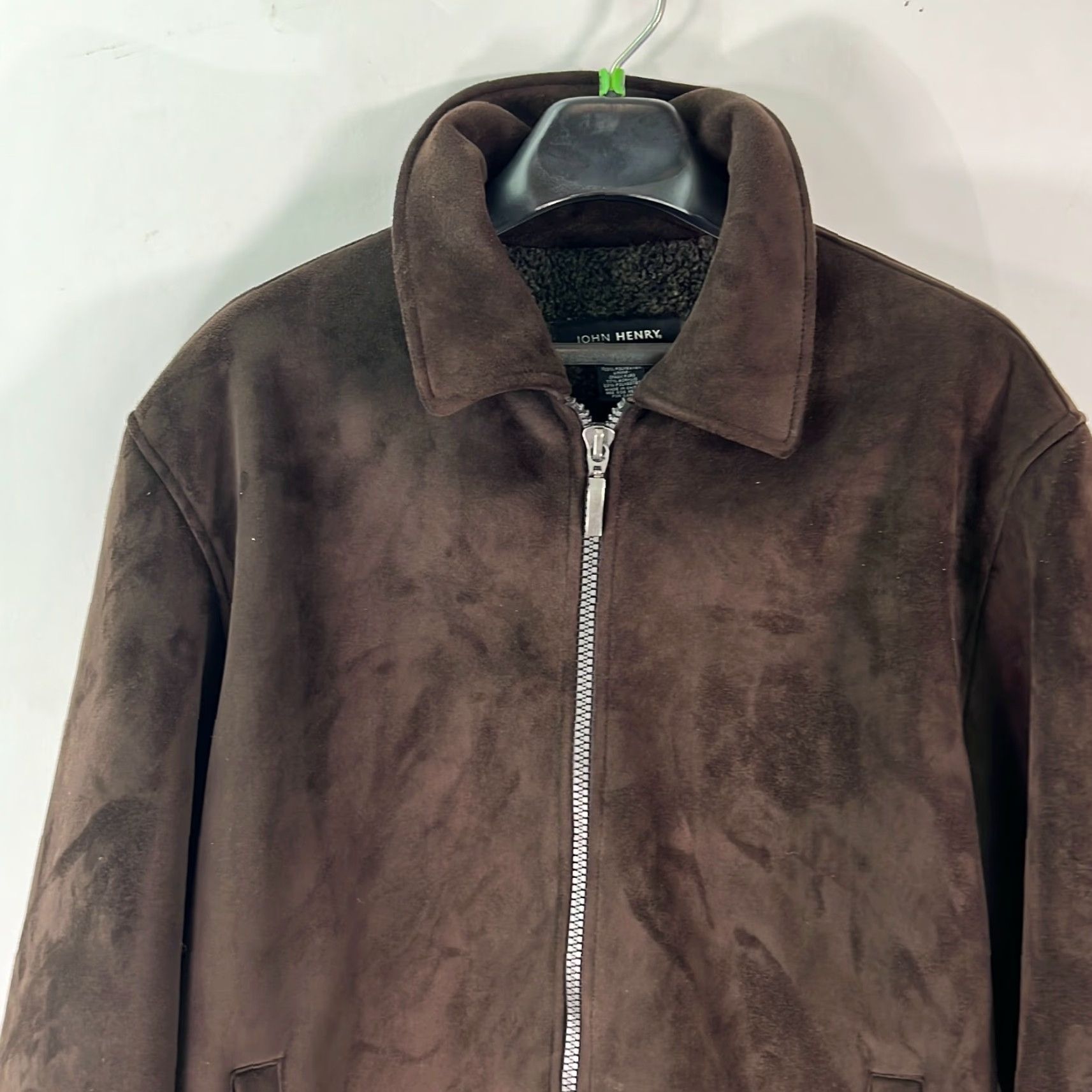 Vintage John Henry Mens Bomber Jacket Long Sleeve Zipper Brown Winter Size M Casual Coat Size US M / EU 48-50 / 2 - 3 Thumbnail