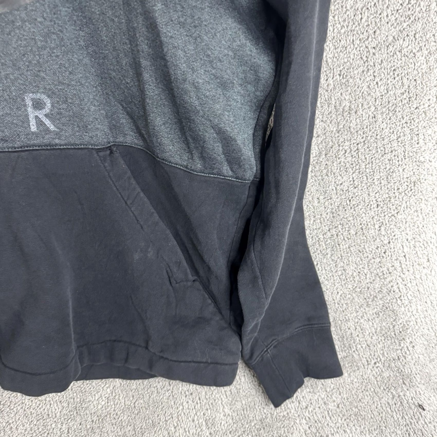Nike Nike Air Hoodie Mens L Black Gray Pullover Fleece Sweatshirt Logo Front Size US L / EU 52-54 / 3 - 3 Thumbnail