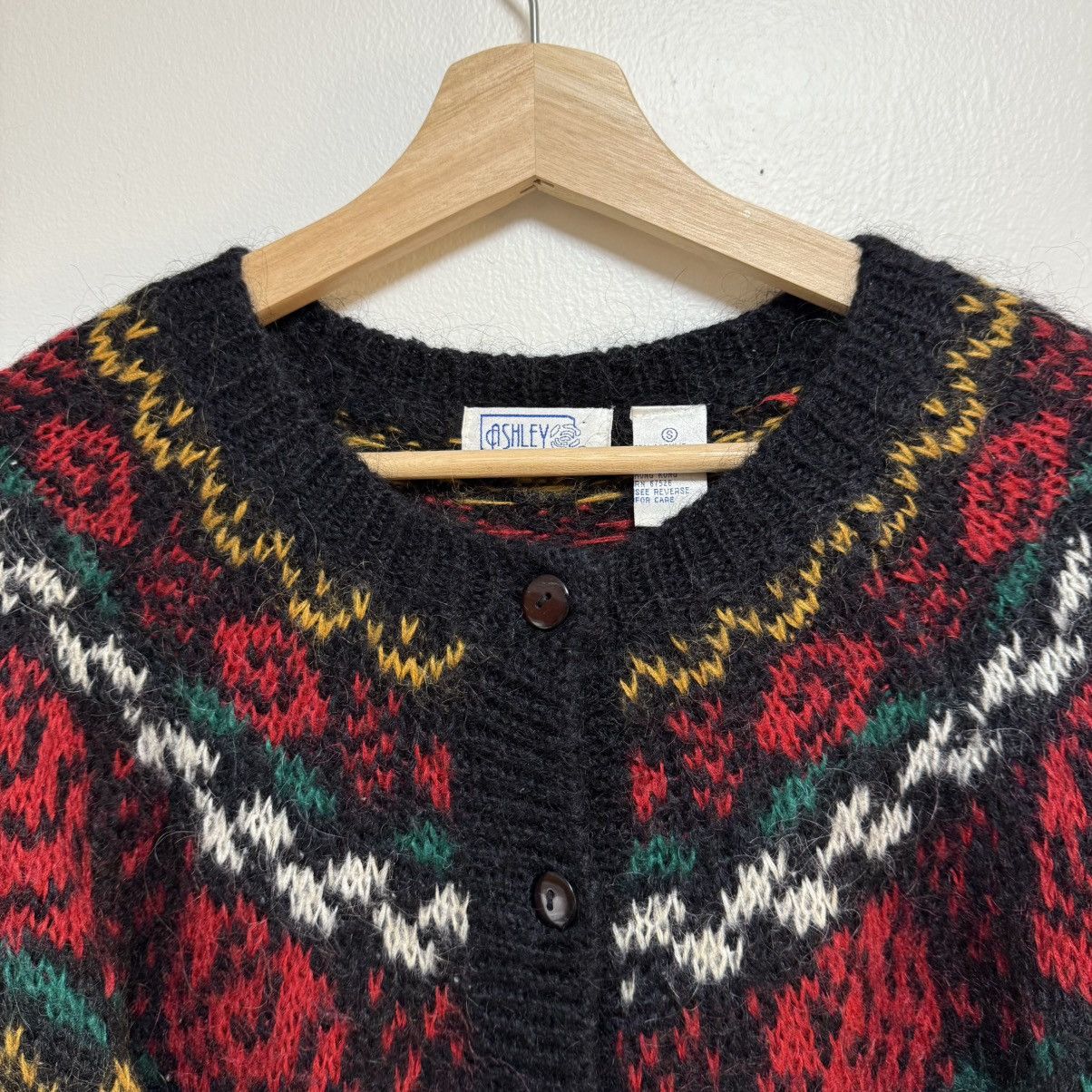 Vintage Vintage Mohair Cardigan Sweater Small Size US S / EU 44-46 / 1 - 3 Thumbnail