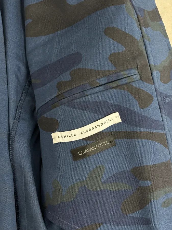 Daniele Alessandrini Daniele Alessandrini Navy Military Patch Blue Camouflage Shirt Jacket Size US M / EU 48-50 / 2 - 9 Thumbnail