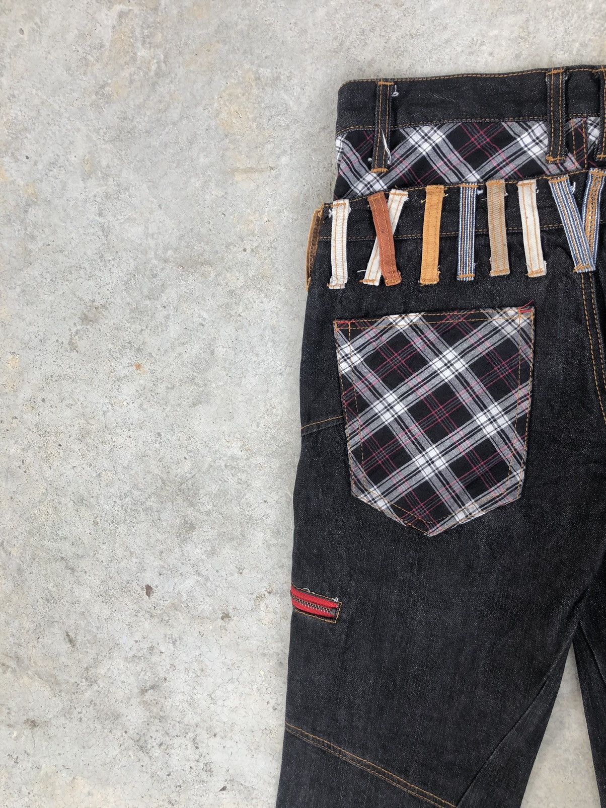 Hysteric Glamour Japanese Nylaus Double Waist Distressed Jeans Size US 30 / EU 46 - 10 Thumbnail