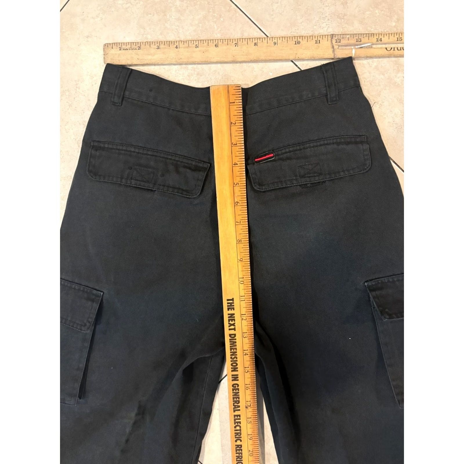 Fubu VINTAGE FUBU Cargo Pants Size 16 Black Grunge Y2K 2726 Women Size 38" / US 16 / IT 52 - 7 Thumbnail