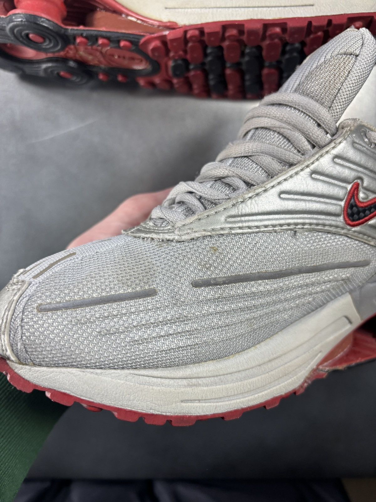 Nike 2002 Nike Shox D Running Shoes 2000s Vintage Nike Rare Y2K Size US 8.5 / IT 38.5 - 23 Thumbnail