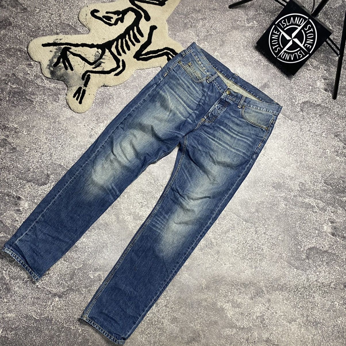 Vintage Vintage Carhartt Wip Patch Logo Blue Streetwear denim jeans Size US 34 / EU 50 - 2 Thumbnail
