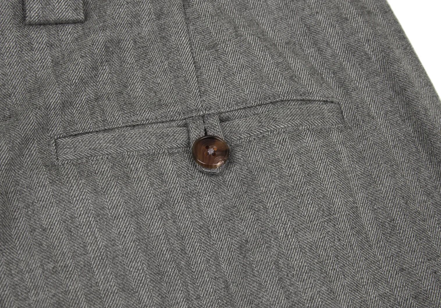 Maison Margiela Wool Herringbone Pants in Gray Size 44 Size US 28 / EU 44 - 15 Thumbnail