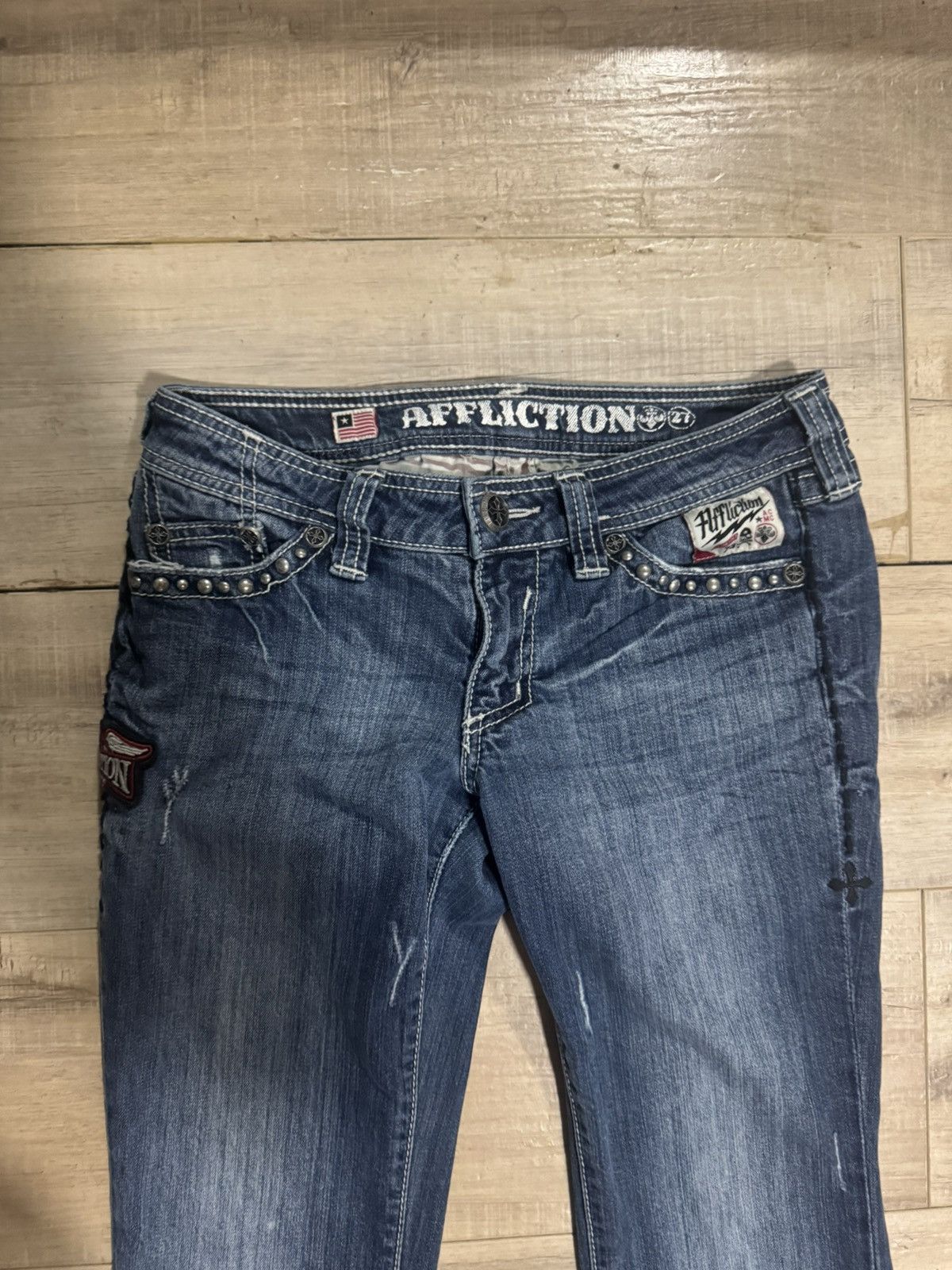 Affliction Jeans Affliction Size 27" / US 4 / IT 40 - 2 Thumbnail
