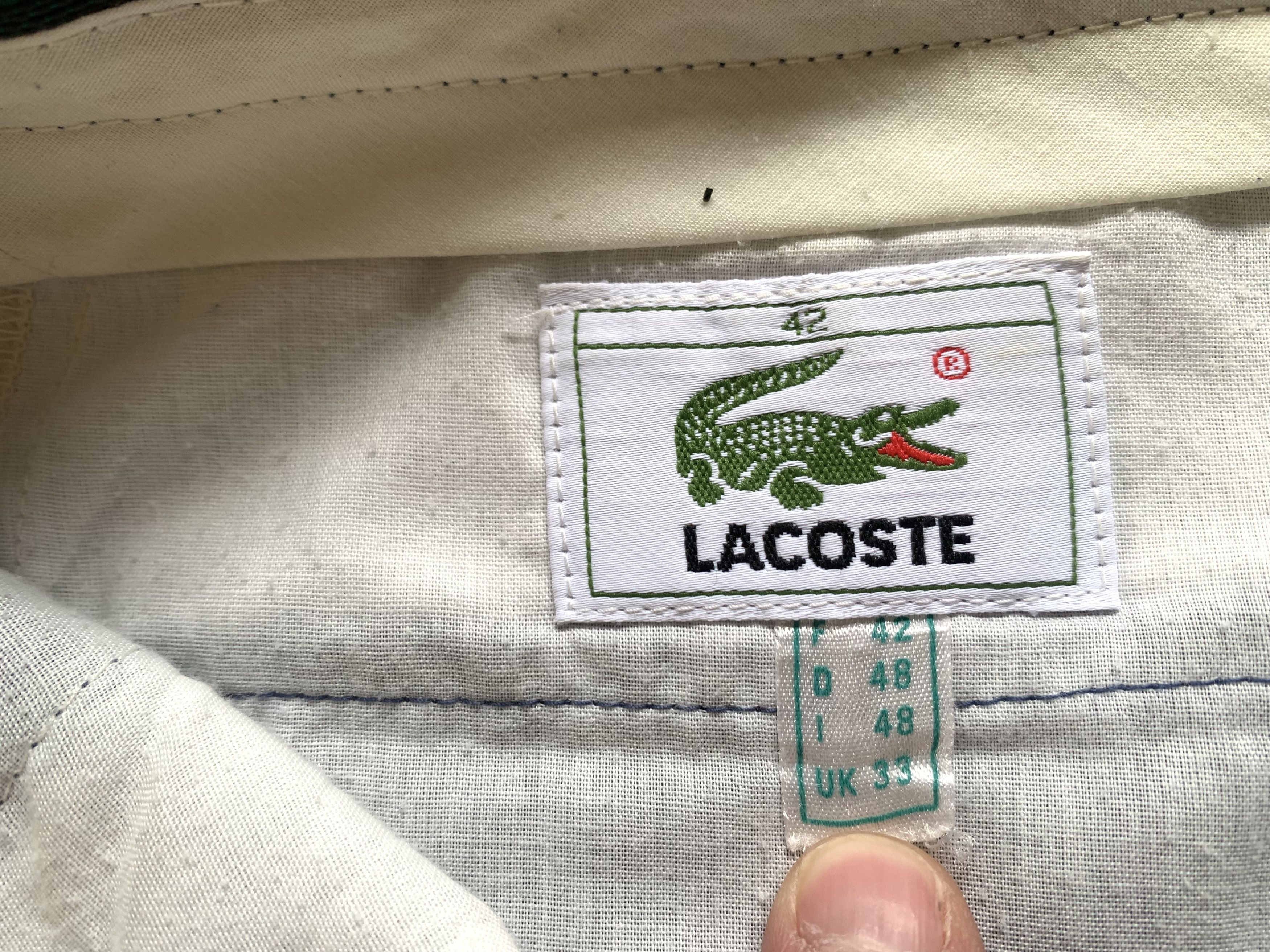Lacoste Rare Lacoste Checkered Plaid Classic Pants Trousers Size US 33 - 9 Thumbnail