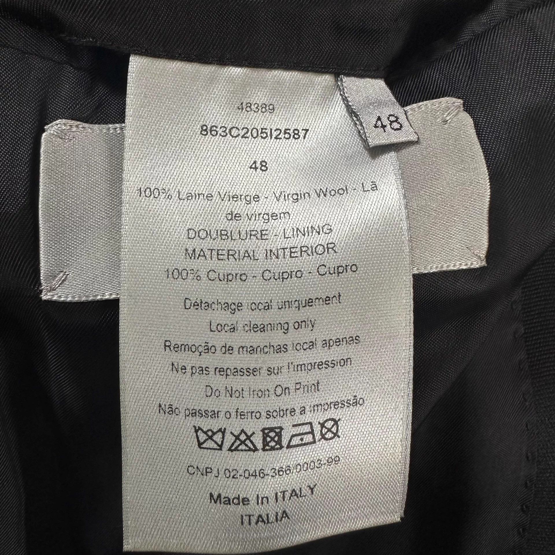 Dior Dior Homme 18ss Wool Blazer 48 Orange Wheat Logo Size 48S - 5 Thumbnail