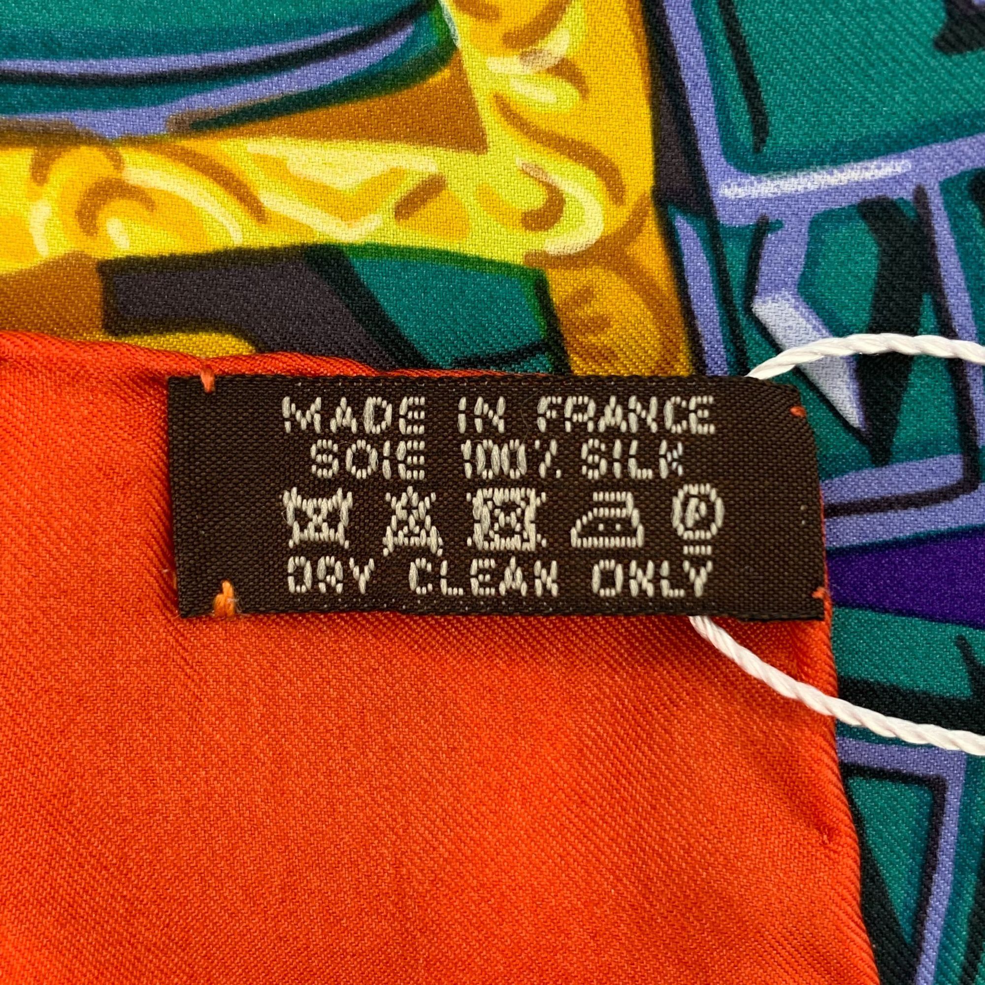 Hermes Hermès Made In France Brides De Gala 100% Silk Scarf Purple/ Size ONE SIZE - 2 Thumbnail