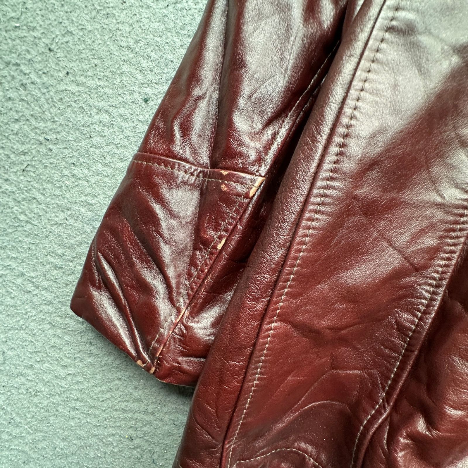Schott Vintage Schott Bros Double Breasted Peacoat Leather Coat 44 Size US L / EU 52-54 / 3 - 10 Thumbnail