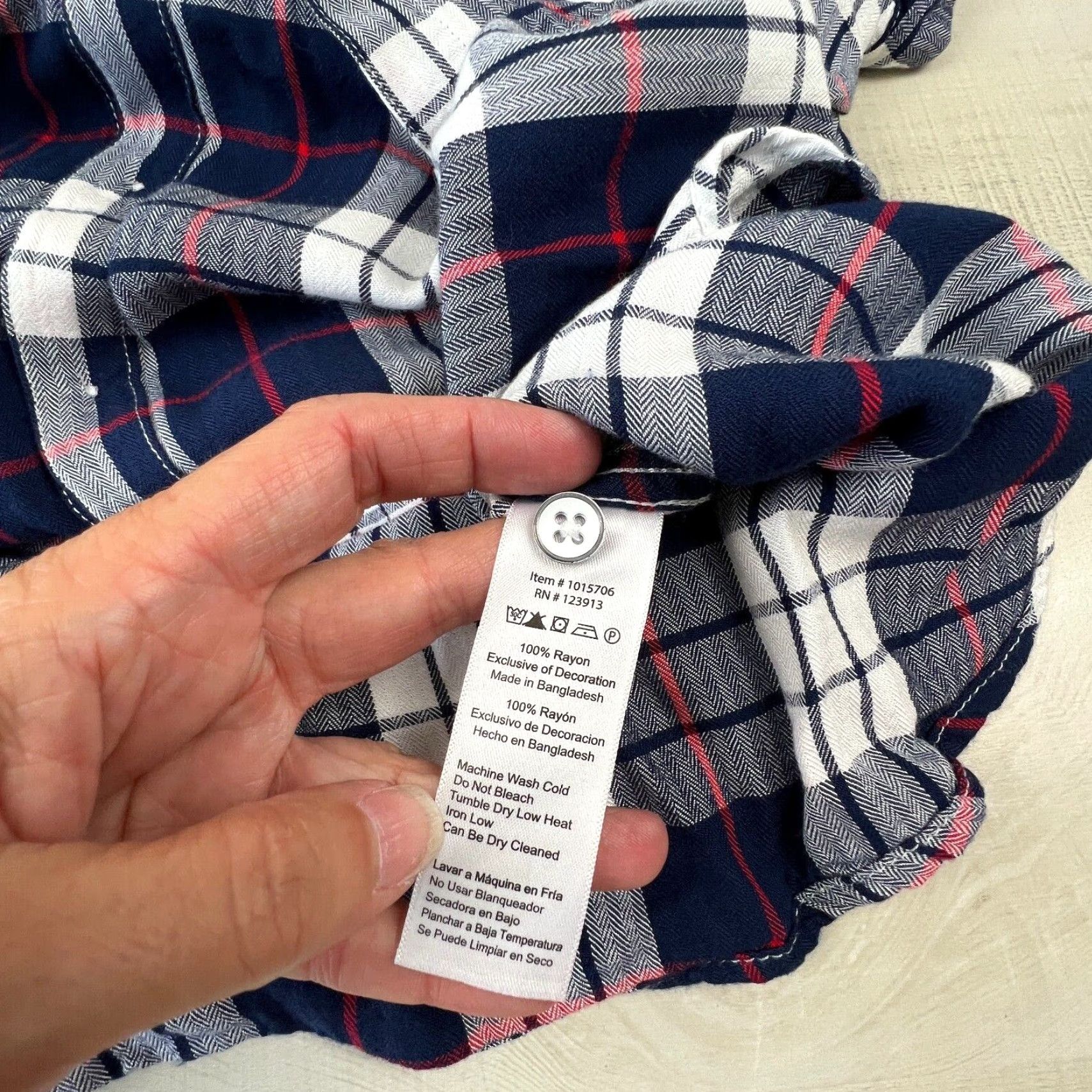 Vintage Jachs Womens Blue Plaid Sleeveless Button Up Shirt Small Size S / US 4 / IT 40 - 4 Thumbnail