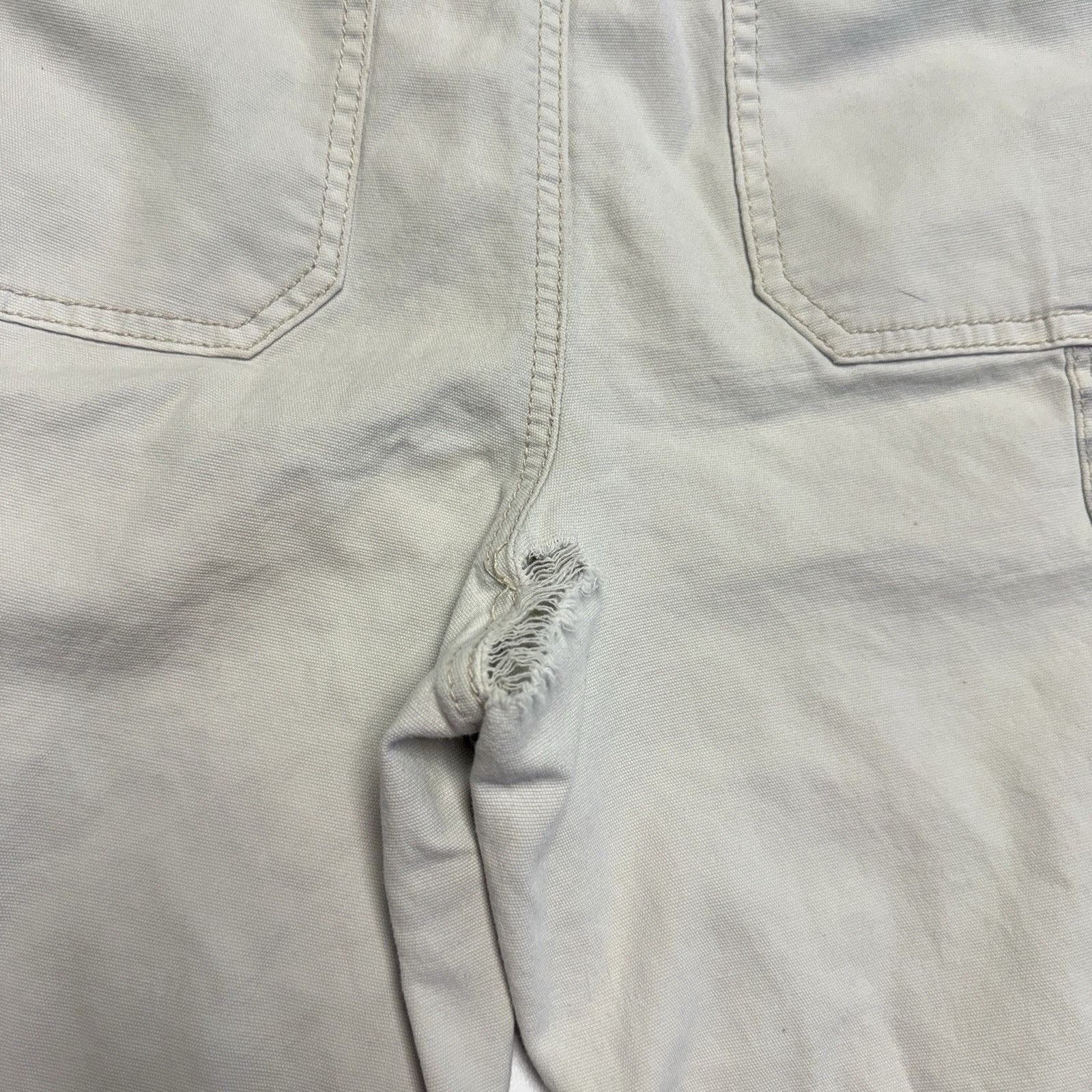Anthropologie Pilcro Anthropologie Pants Womens 31 White Striped Size 31" - 6 Thumbnail