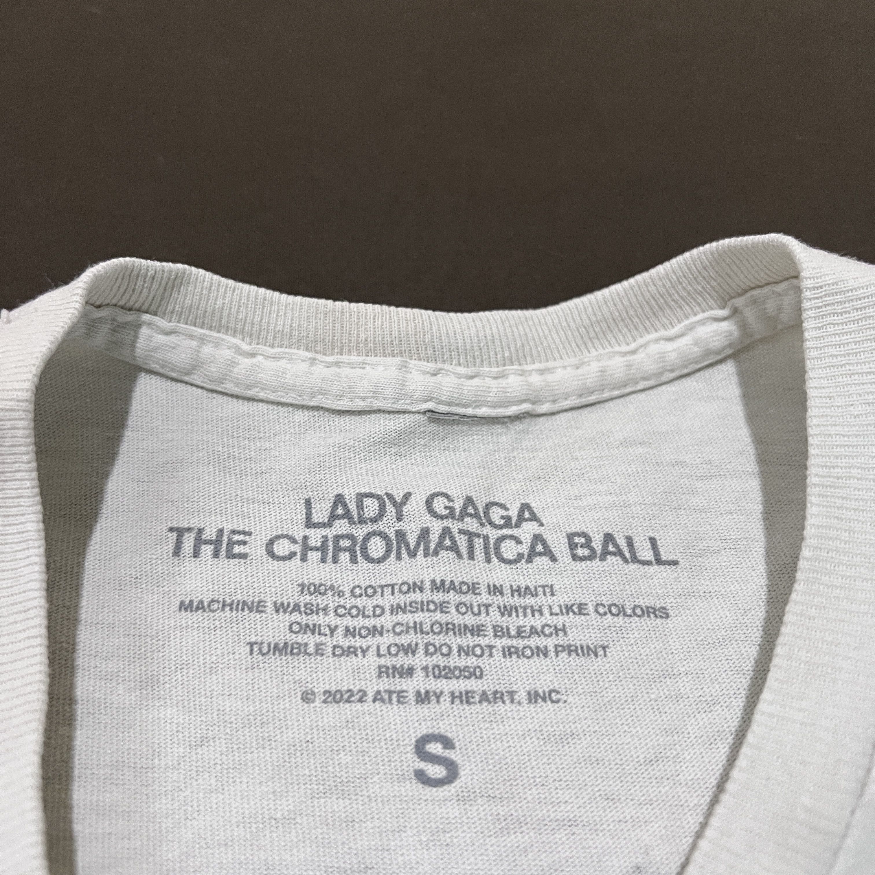 Band Tees × Rap Tees Lady Gaga Chromatica Ball Tour Promo Tee Faded Size US S / EU 44-46 / 1 - 4 Thumbnail