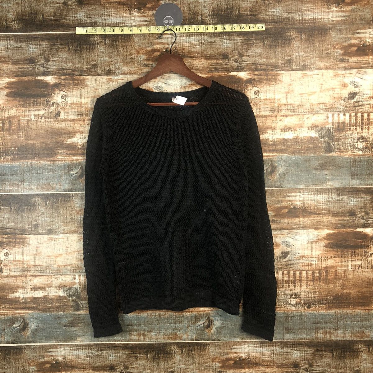 Vintage DL Uniqlo crochet Black Knitwear #C547 Size M / US 6-8 / IT 42-44 - 1 Thumbnail