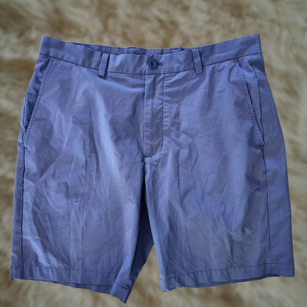 Vineyard Vines Vineyard Vines Breaker Shorts Mens 35 9" Blue Performance Golf Outdoors Chino Pockets Slash Pocket Regular Rise Mid 9 in Vintage No Dept Men Size US 35 - 1 Thumbnail