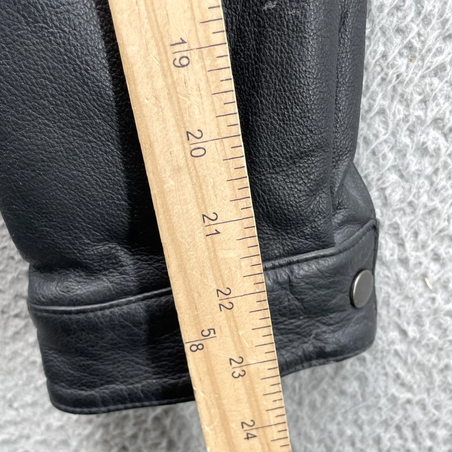 Vintage VINTAGE Reed 100% Leather Bomber Jacket Men's 40 Thinsulate Black Flight Moto Streetwear Jacket Black 40 Mens Size US XXS / EU 40 - 5 Thumbnail