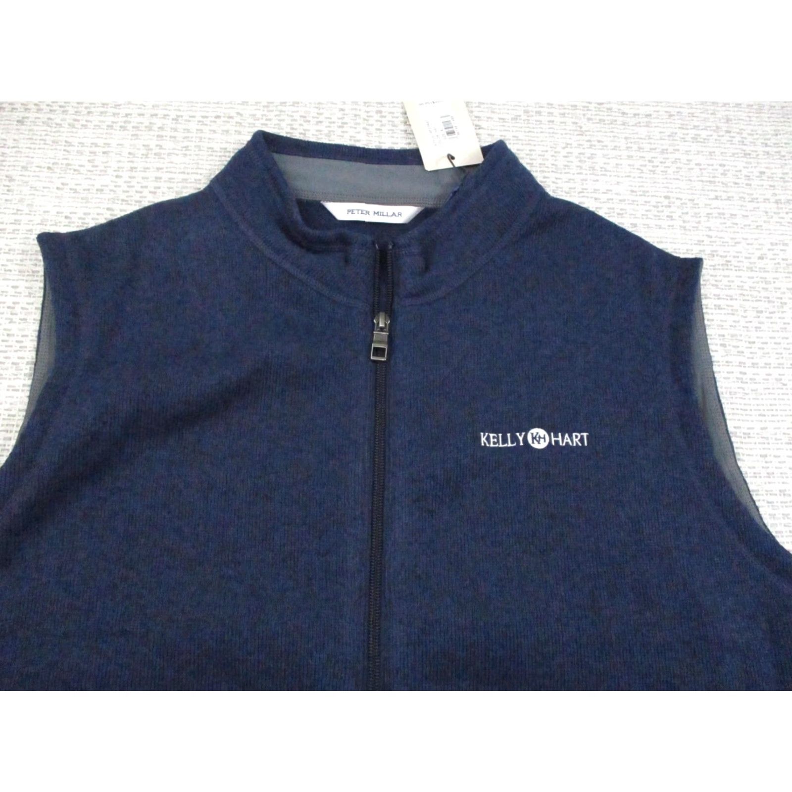 Peter Millar Peter Millar Vest Mens XL Navy Full Zip Fleece Kelly Hart Logo Crown Golf Size US XL / EU 56 / 4 - 3 Thumbnail