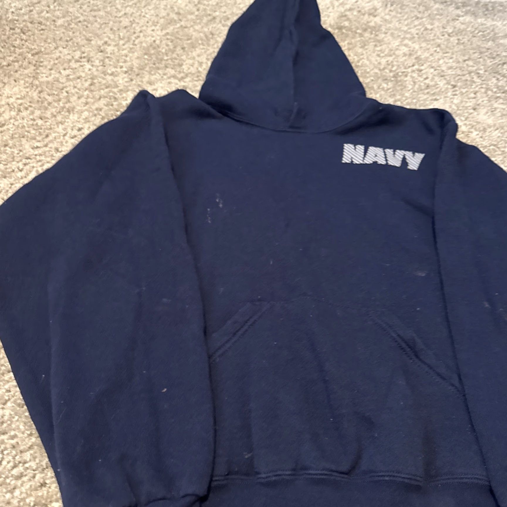 Vintage VINTAGE U.S. Navy Military Blue Hoodie Sweatshirt M Men USA Made 3M Size US M / EU 48-50 / 2 - 3 Thumbnail
