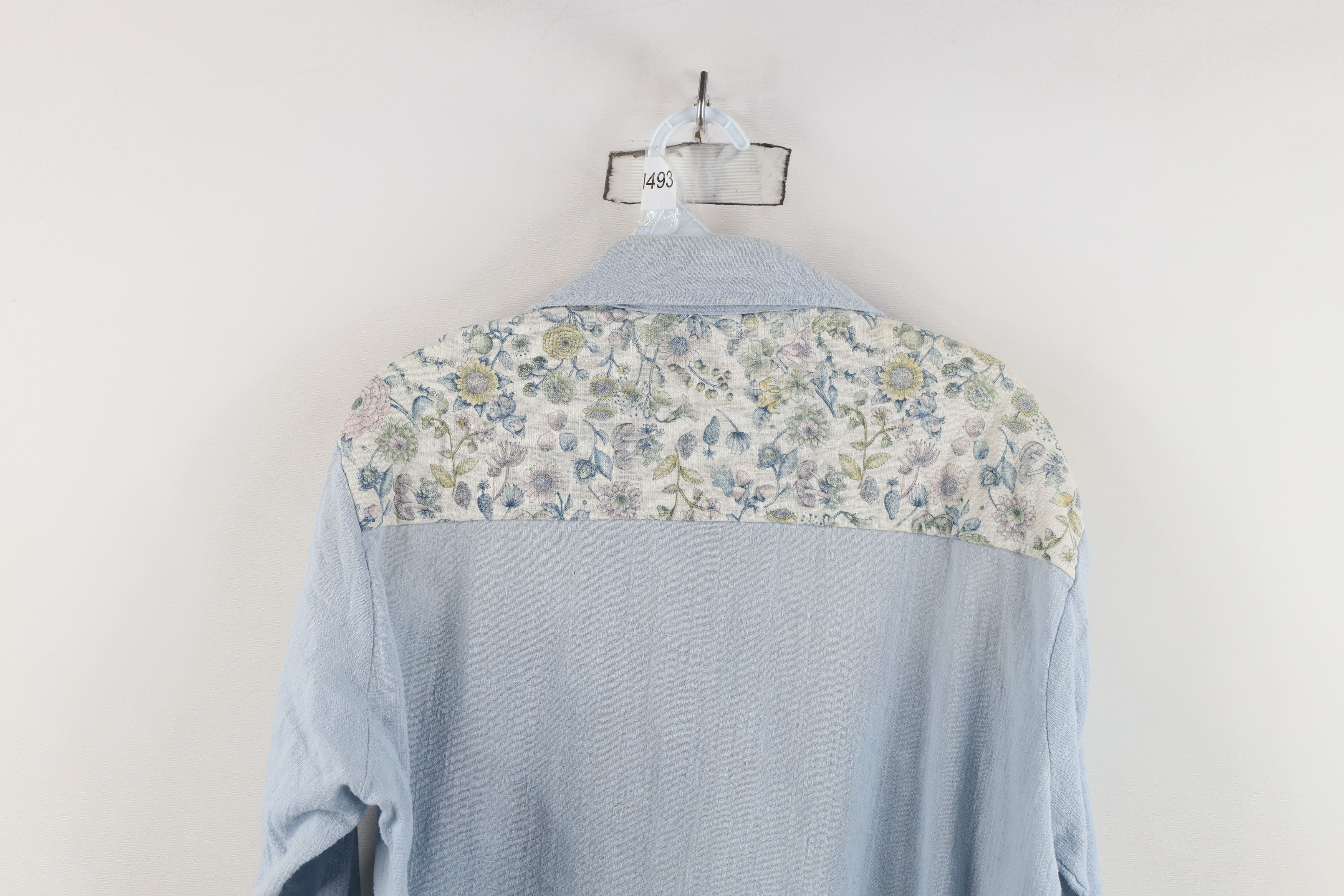 Vintage Vintage 70s Streetwear Quilted Flower Knit Button Shirt USA Size US L / EU 52-54 / 3 - 14 Thumbnail