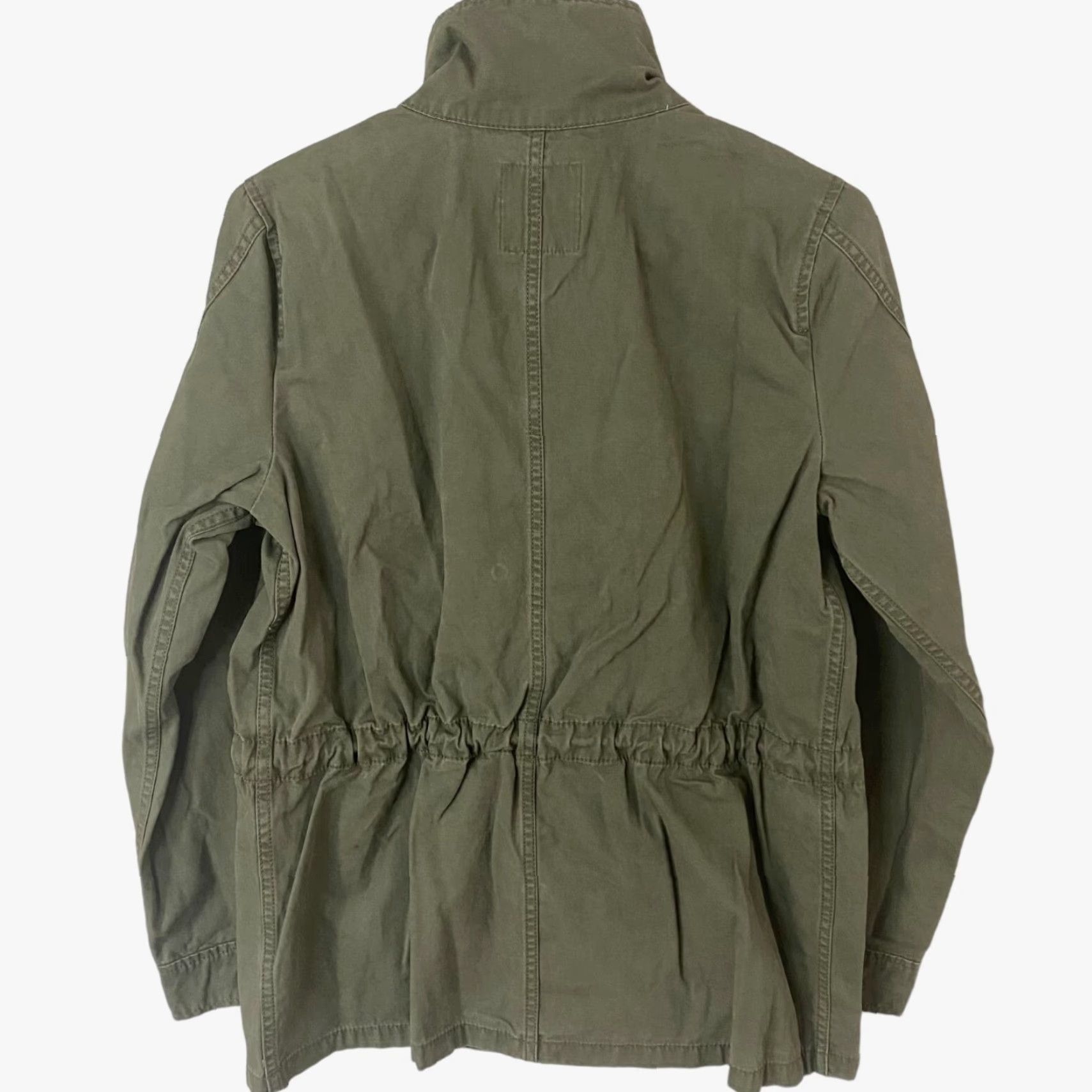 Madewell Madewell Women's Jacket Small Army Green Utility Full-Zip Long-Sleeve Cotton Military Style Size S / US 4 / IT 40 - 3 Thumbnail