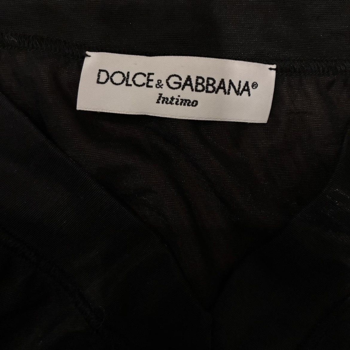 Dolce & Gabbana Archive 90s Dolce & Gabbana Intimo Semi Sheer V-Neck Top Size XS / US 0-2 / IT 36-38 - 5 Thumbnail