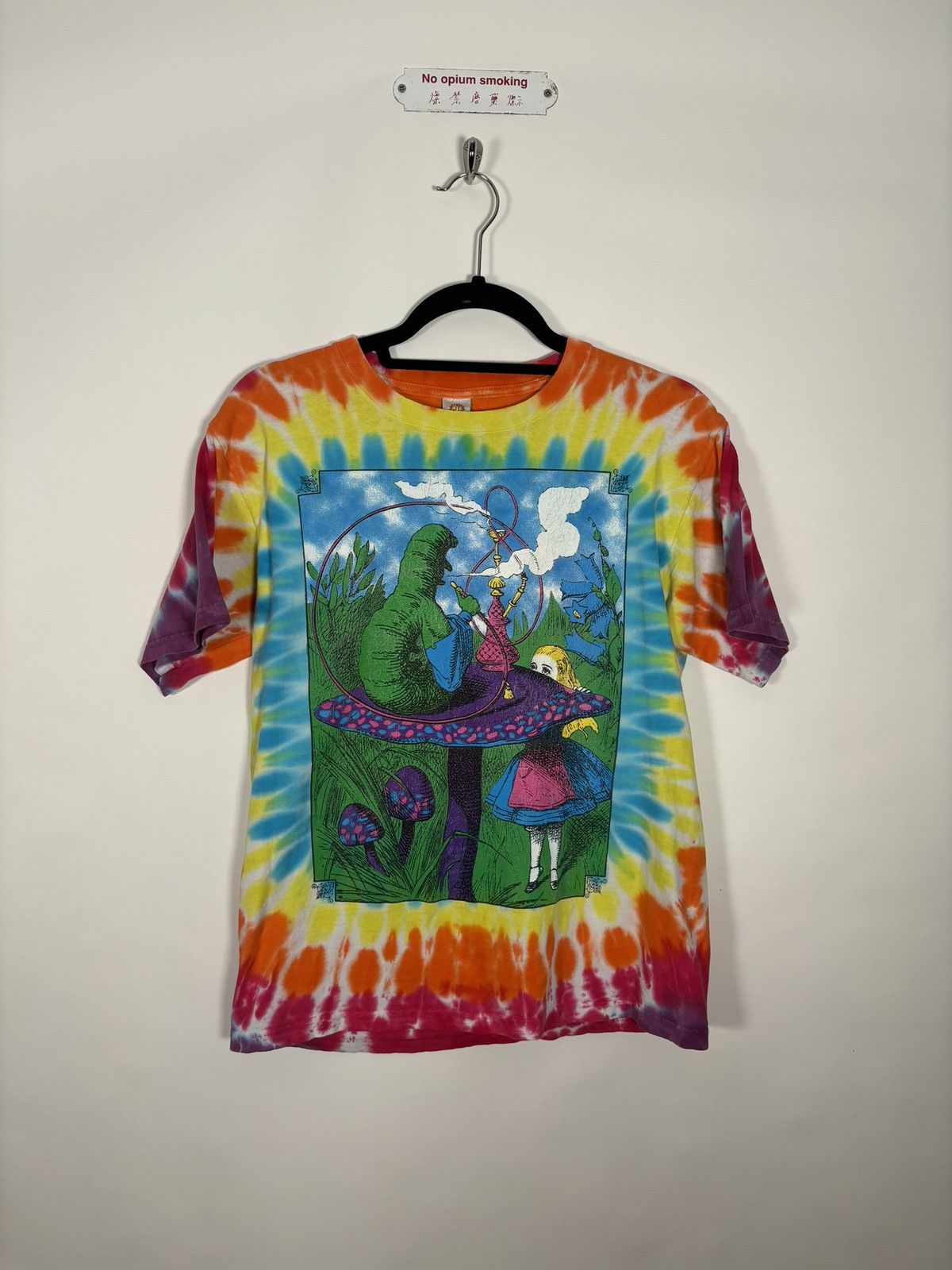 Vintage 🔥VINTAGE PSYCHEDELIA🔥ALICE IN WONDERLAND TIE DYE T-SHIRT Size US S / EU 44-46 / 1 - 1 Thumbnail