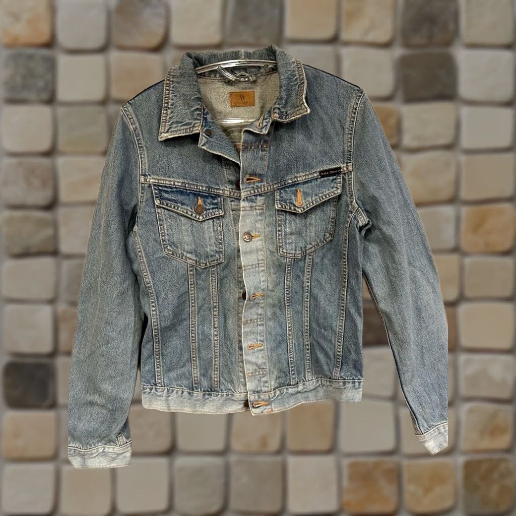 Nudie Jeans Nudie Jeans Co Denim Jacket Light Blue S Size Vintage Jacket Men Size US 29 - 1 Thumbnail