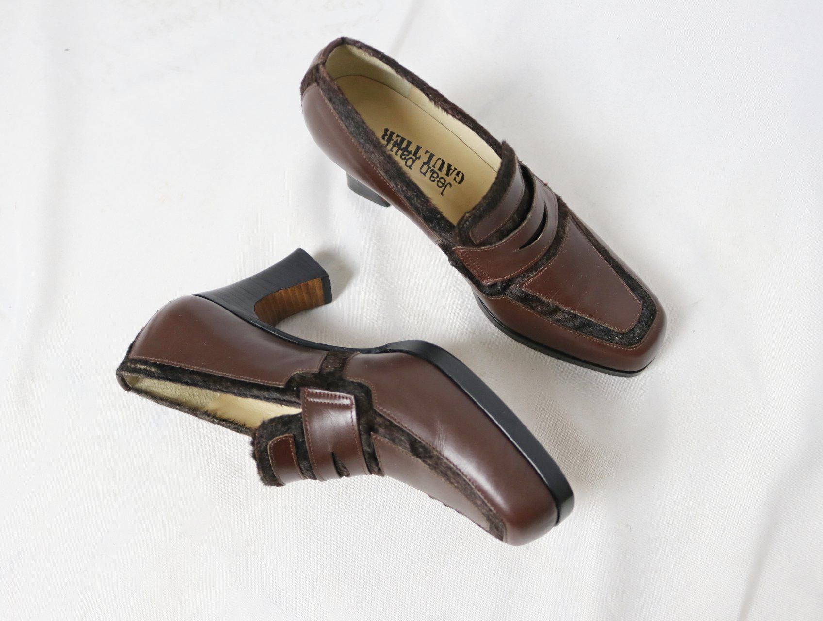 Jean Paul Gaultier × Vintage vintage Jean Paul Gaultier heeled loafers Size US 5.5 / IT 35.5 - 2 Thumbnail